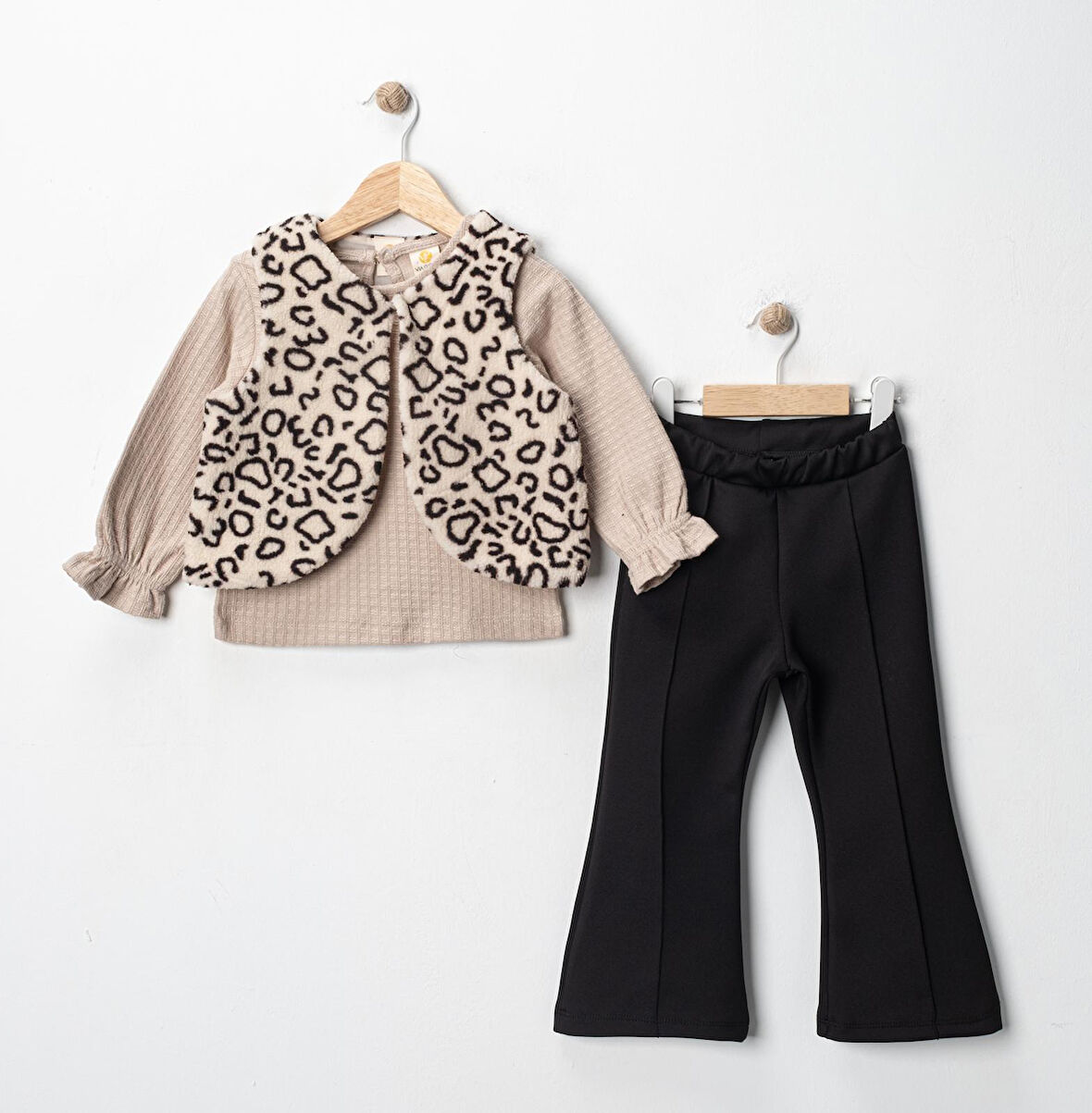 Via Kız Çocuk 3'lü Yeleklı Takım  VIA-9738