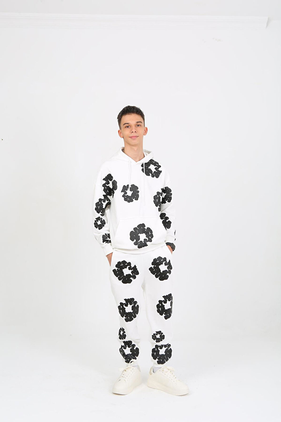 Çocuk Kapşonlu Eşofman Takımı MRN-2077