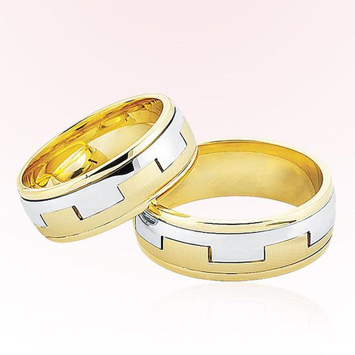 Sarı Beyaz Altın Alyans 3501