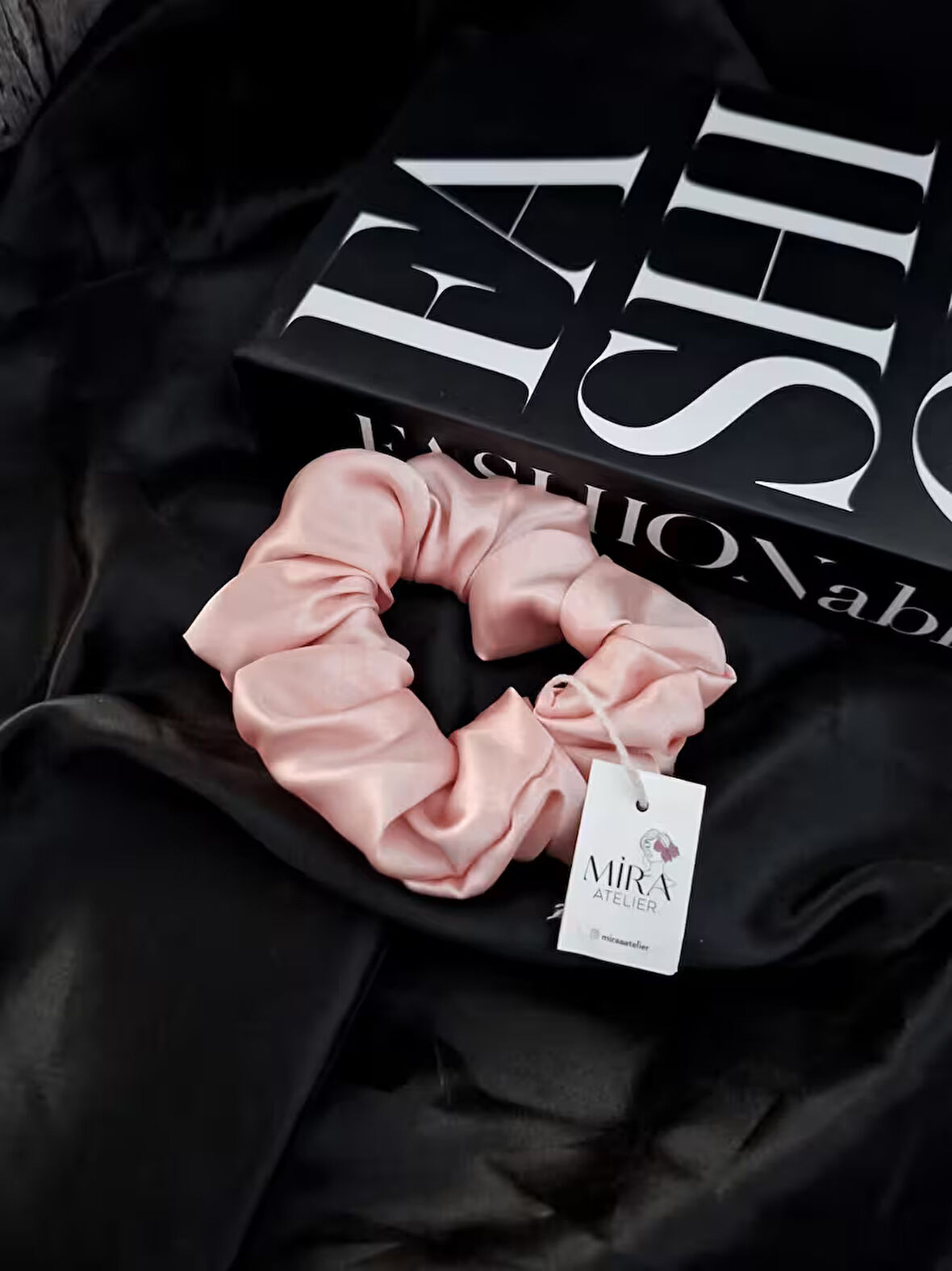 Çocuk Saten Toka / S - Masal Pembesi – Tekli Lüks Lastik Model Scrunchie
