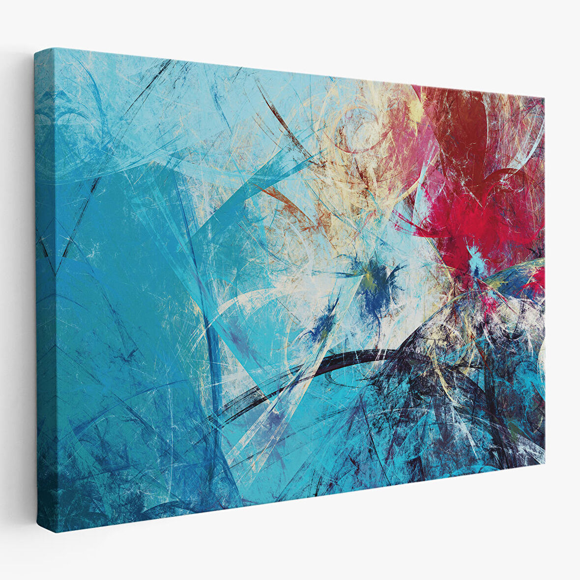 Soyut Yağlıboya Görünüm Dekoratif Kanvas Duvar Tablo-3502