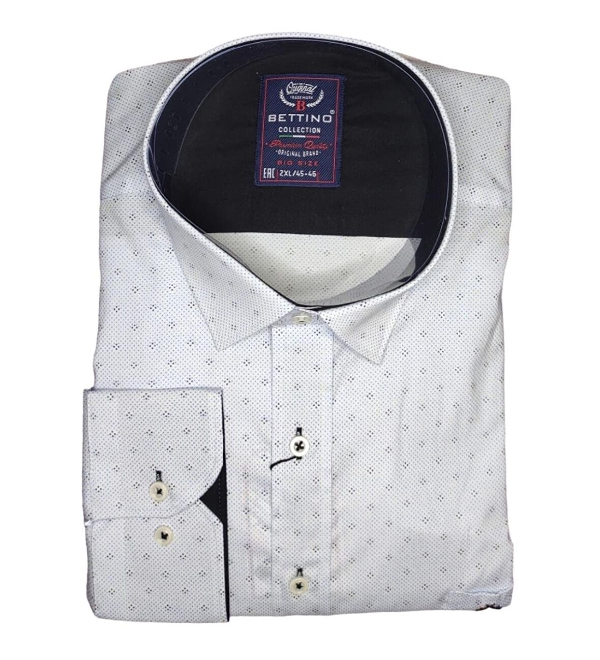 Erkek Büyük Beden 117-130 Kilo Arası İçin Uygun Likralı Uzun Kol Gömlek