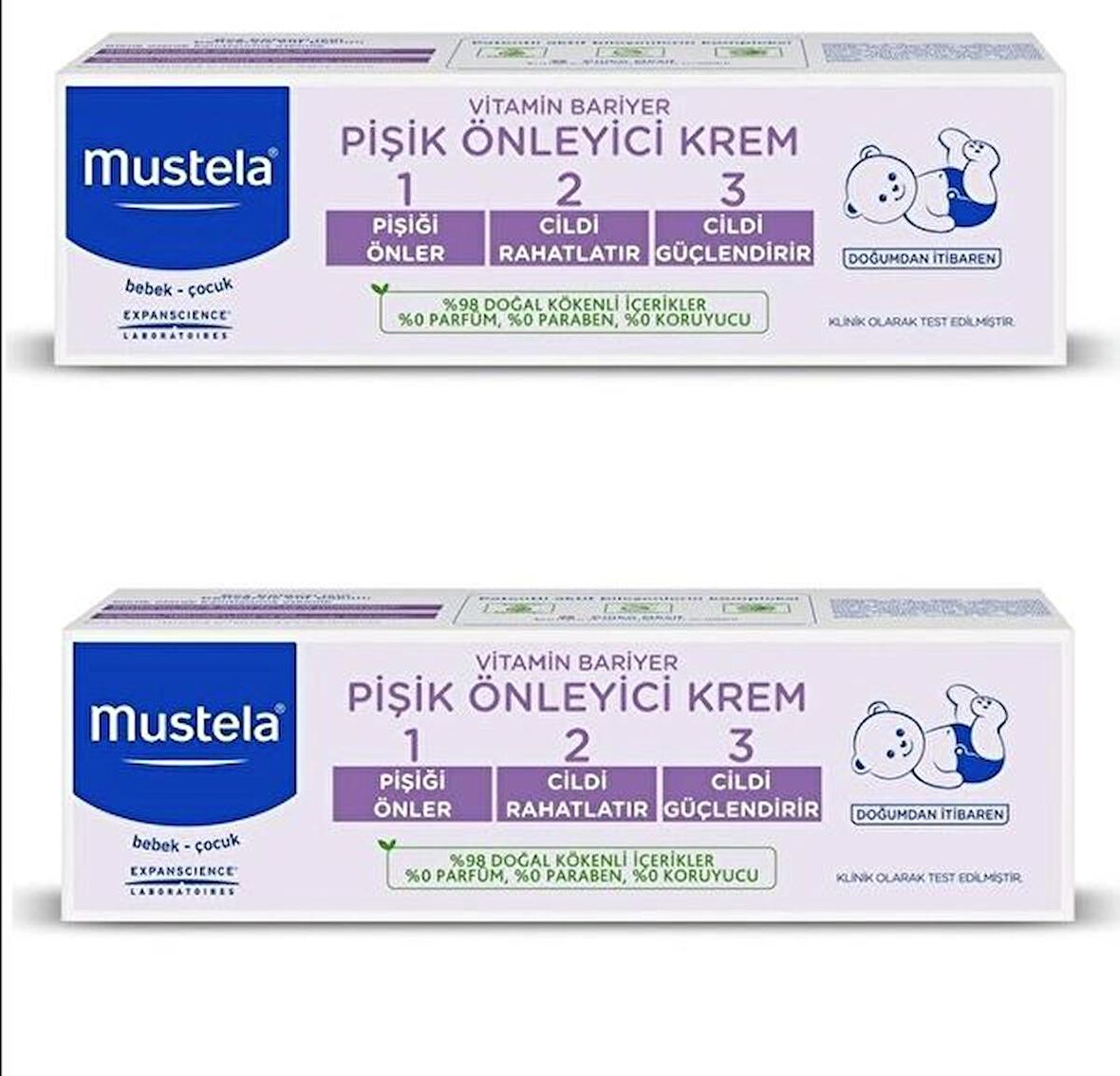 Mustela 1.2.3 Vitamin Bariyer Pişik Kremi 2x50 Ml