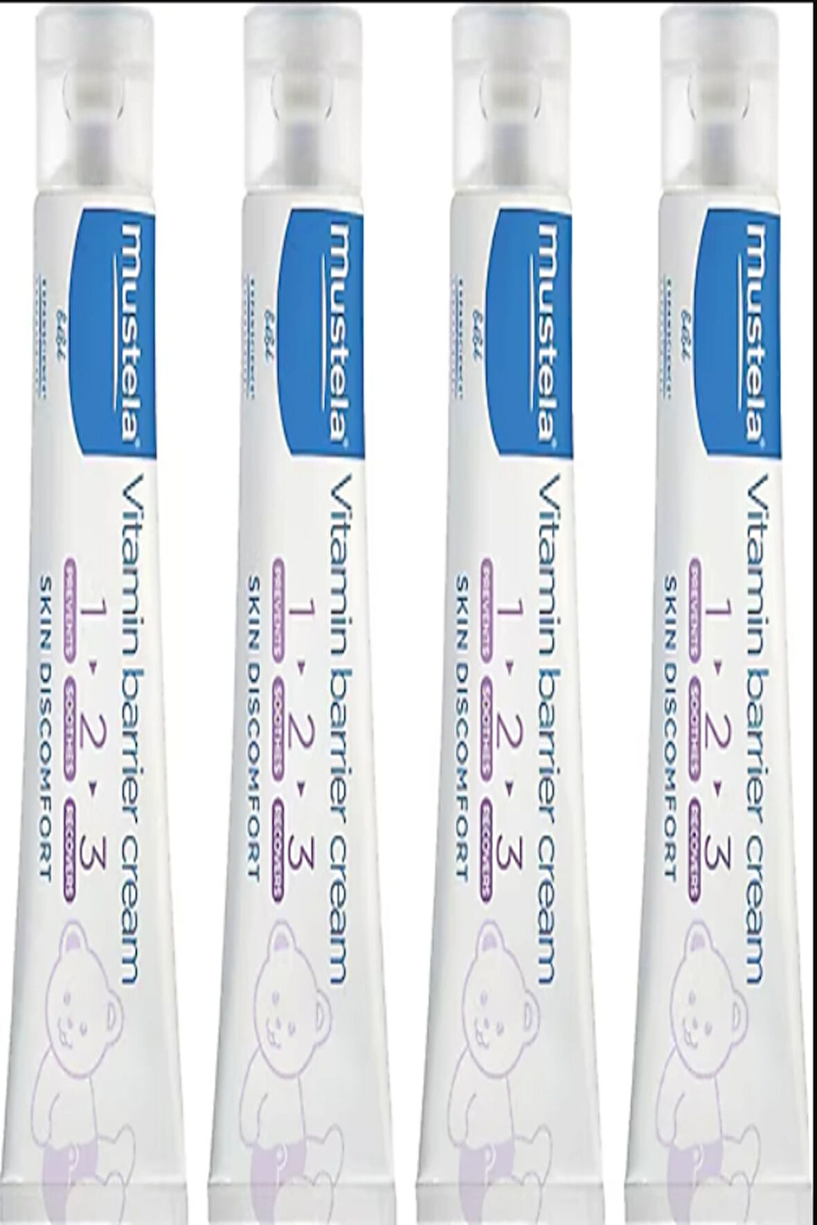 Mustela Vitamin Barrier 1.2.3 Pişik Kremi 50 ml 4 Adet