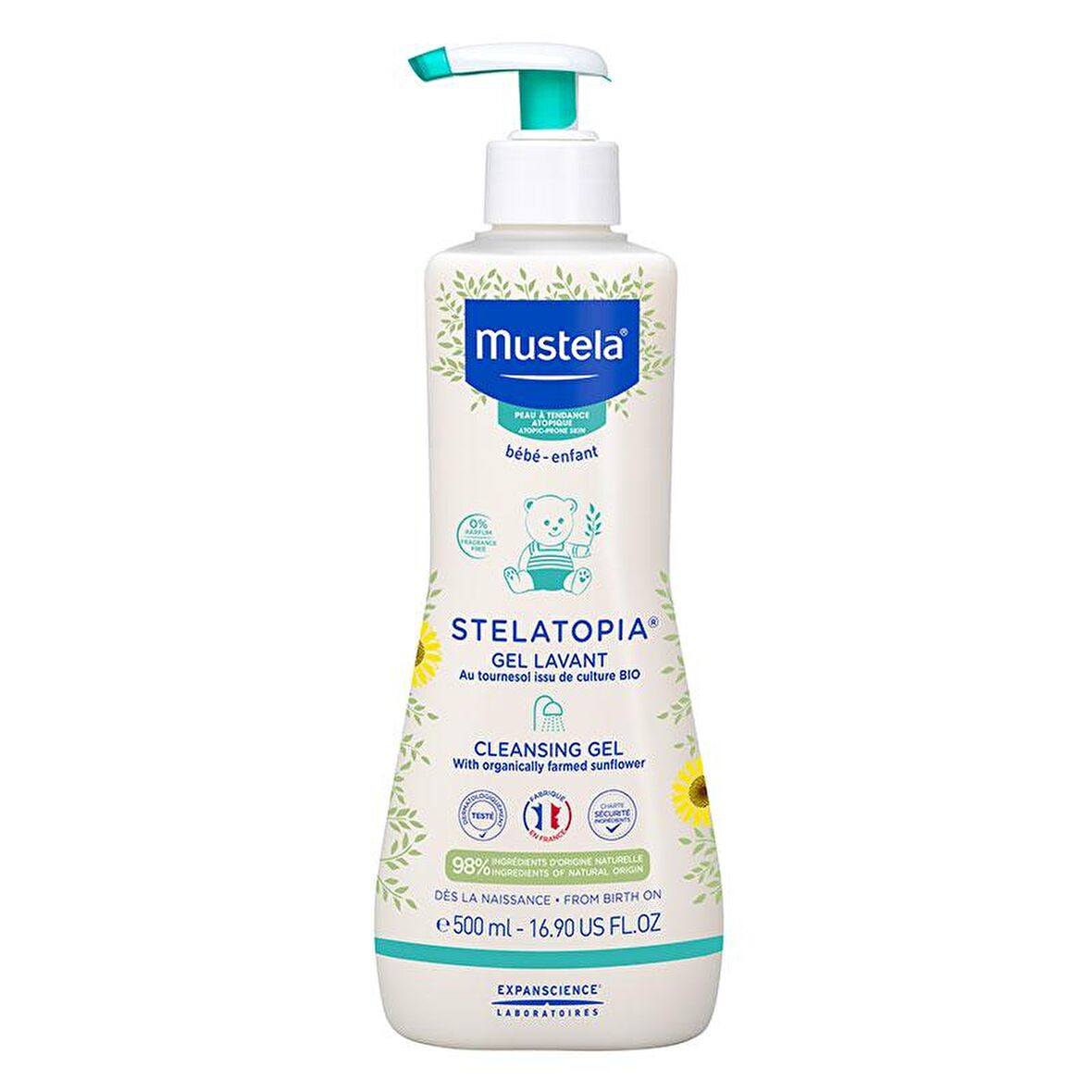 Mustela Stelatopia Temizleyici Jel 500 ml