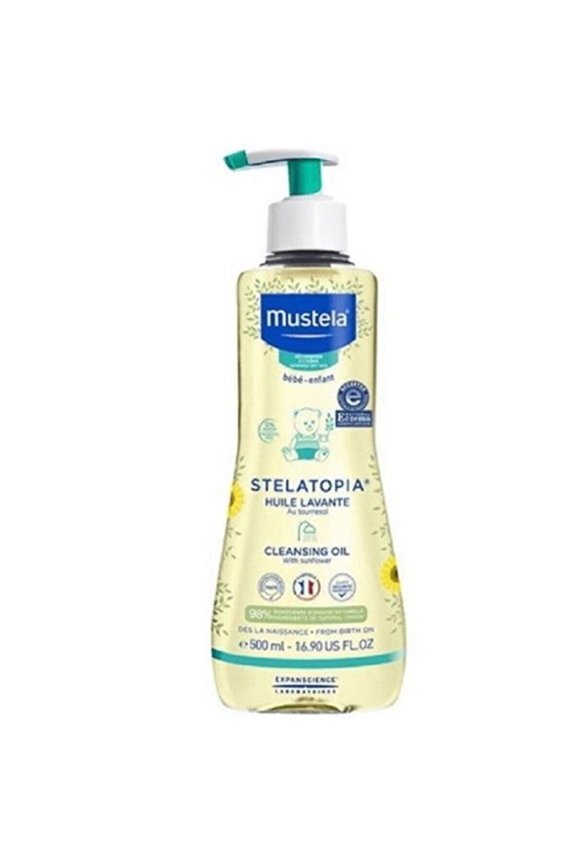 Mustela Stelatopia Huile Lavante Temizleyici Bebek Yağı 500 ml