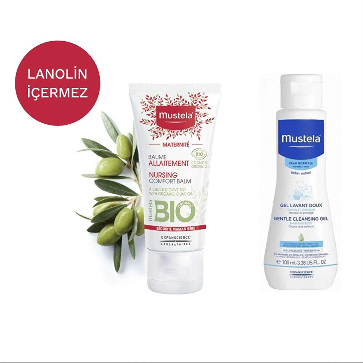 Mustela Maternite Nursing Comfort Balm Göğüs Ucu Kremi 30 ml + Yenidoğan Şampuanı 100 ml