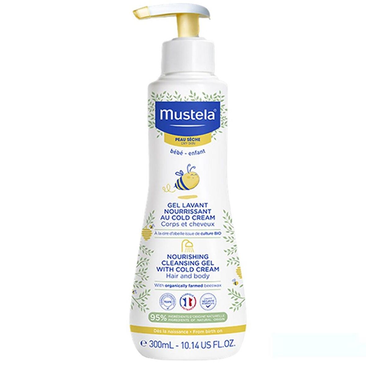 Mustela Göz Yakmayan Bal Özlü Yenidoğan Uyumlu Saç ve Vücut Şampuanı 300 ml