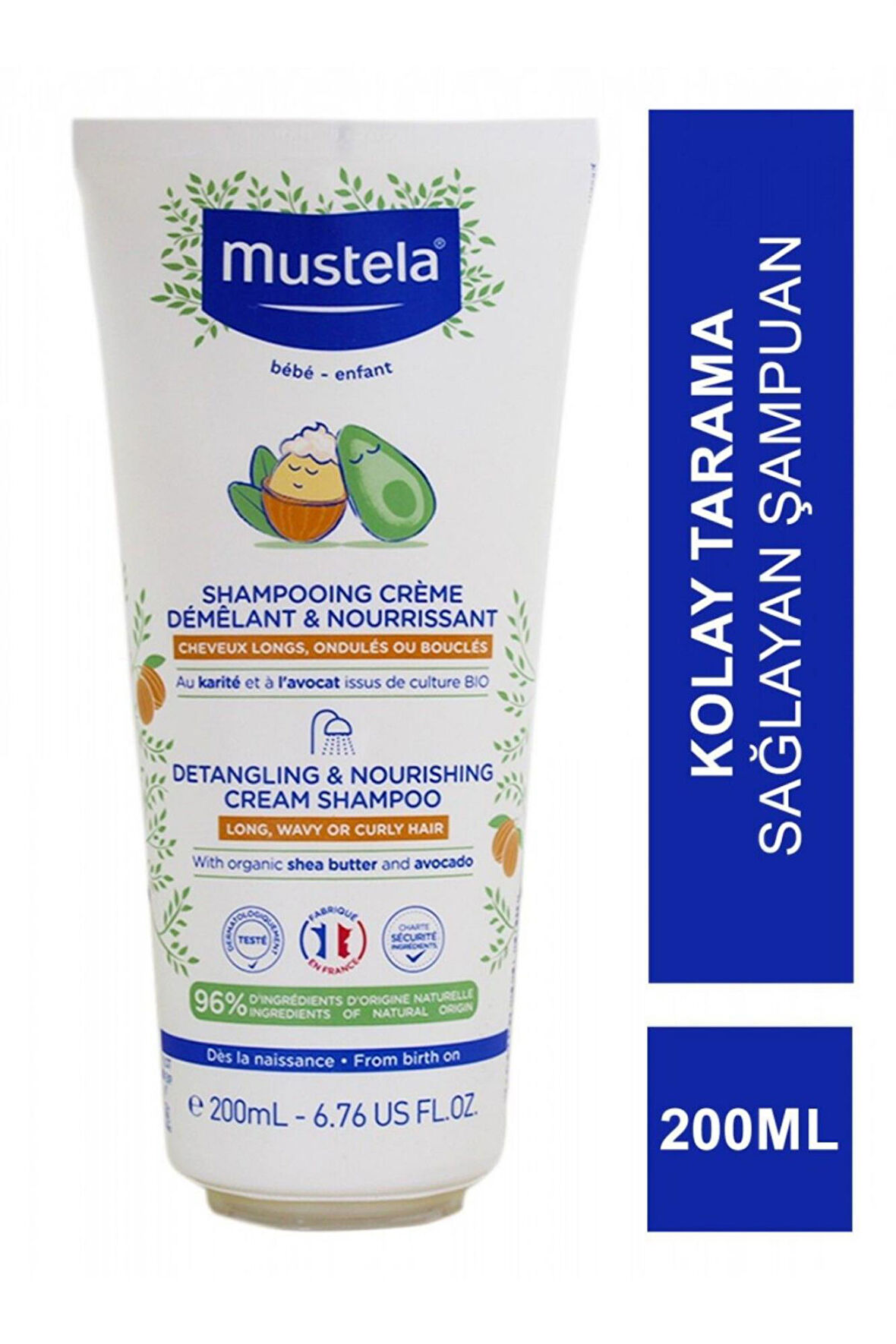 Mustela Saç Dolaşıklık Karşıtı Besleyici Şampuan 200 ml