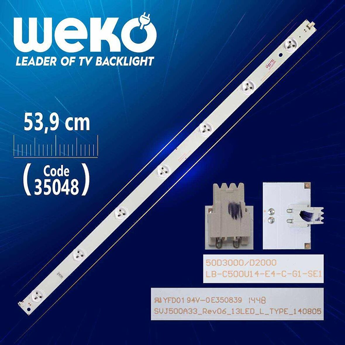 SVJ500A33_REV06_13LED_L_TYPE_140805 - 50D3000/D2000 - 53.9 CM 7 LEDLİ - (WK-823)