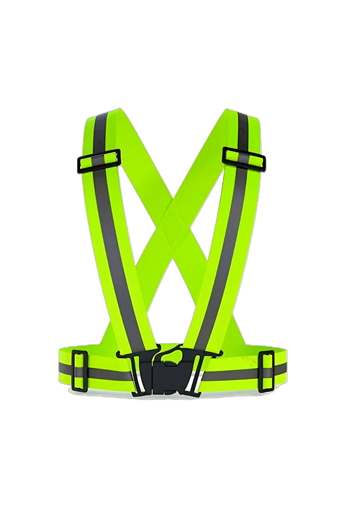 GTEM Yüksek Görünümlü Reflektörlü Pratik Şerit Ikaz Yeleği Düz