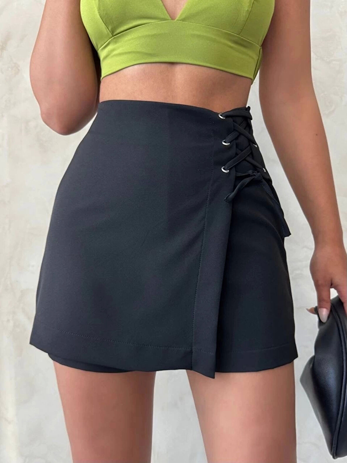 Kuş gözü şort etek s25819