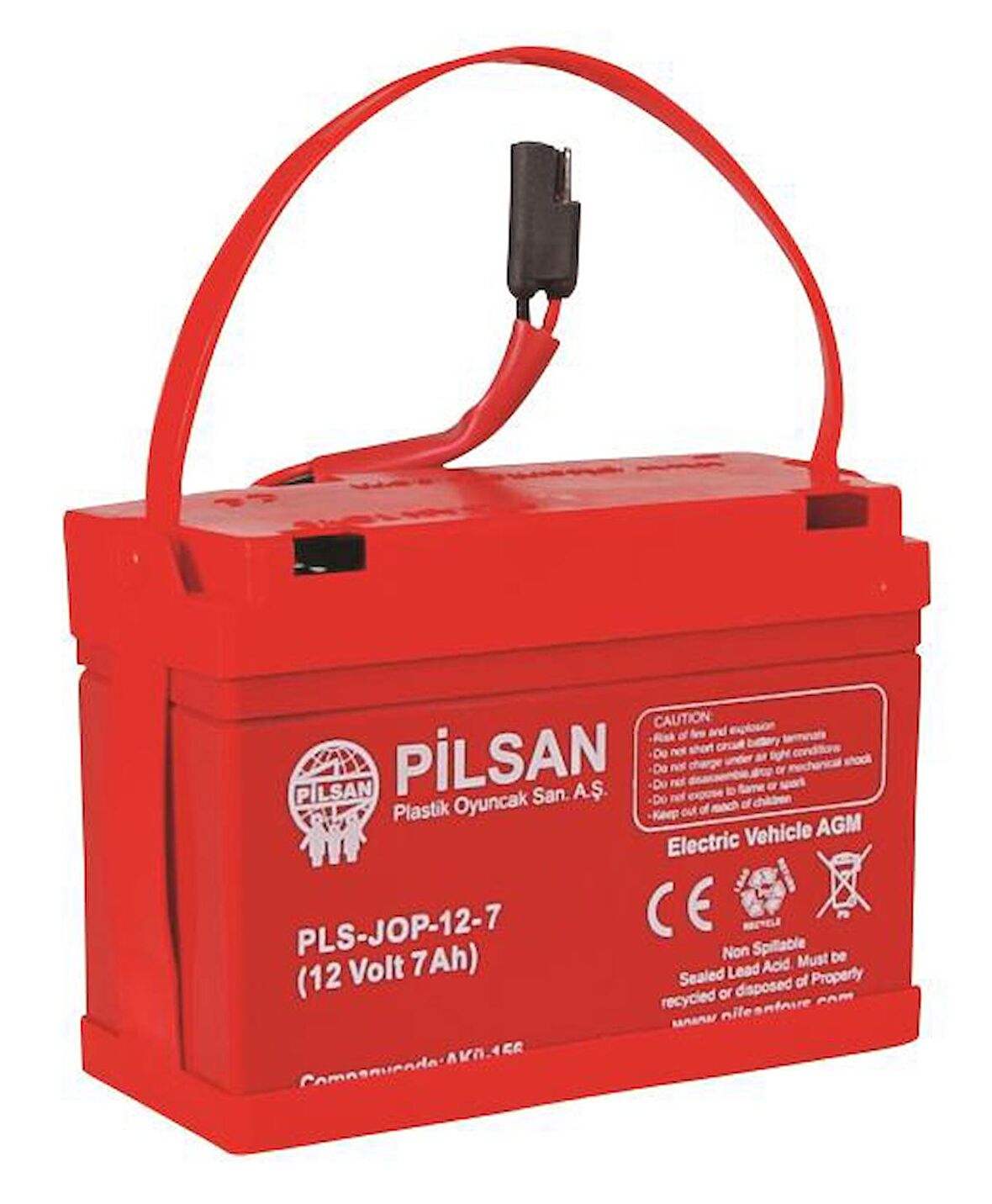 Pilsan 12 Volt 7 Amper Akü Kısa Kablo Pilsan 12v 7ah orjinal akü  