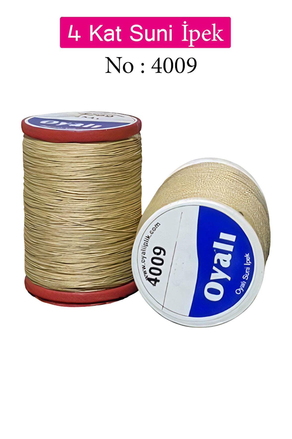 Oyalı 4 Kat Suni İpek İplik İğne Oyası Boncuk İpi Tığ Oyası No:4009