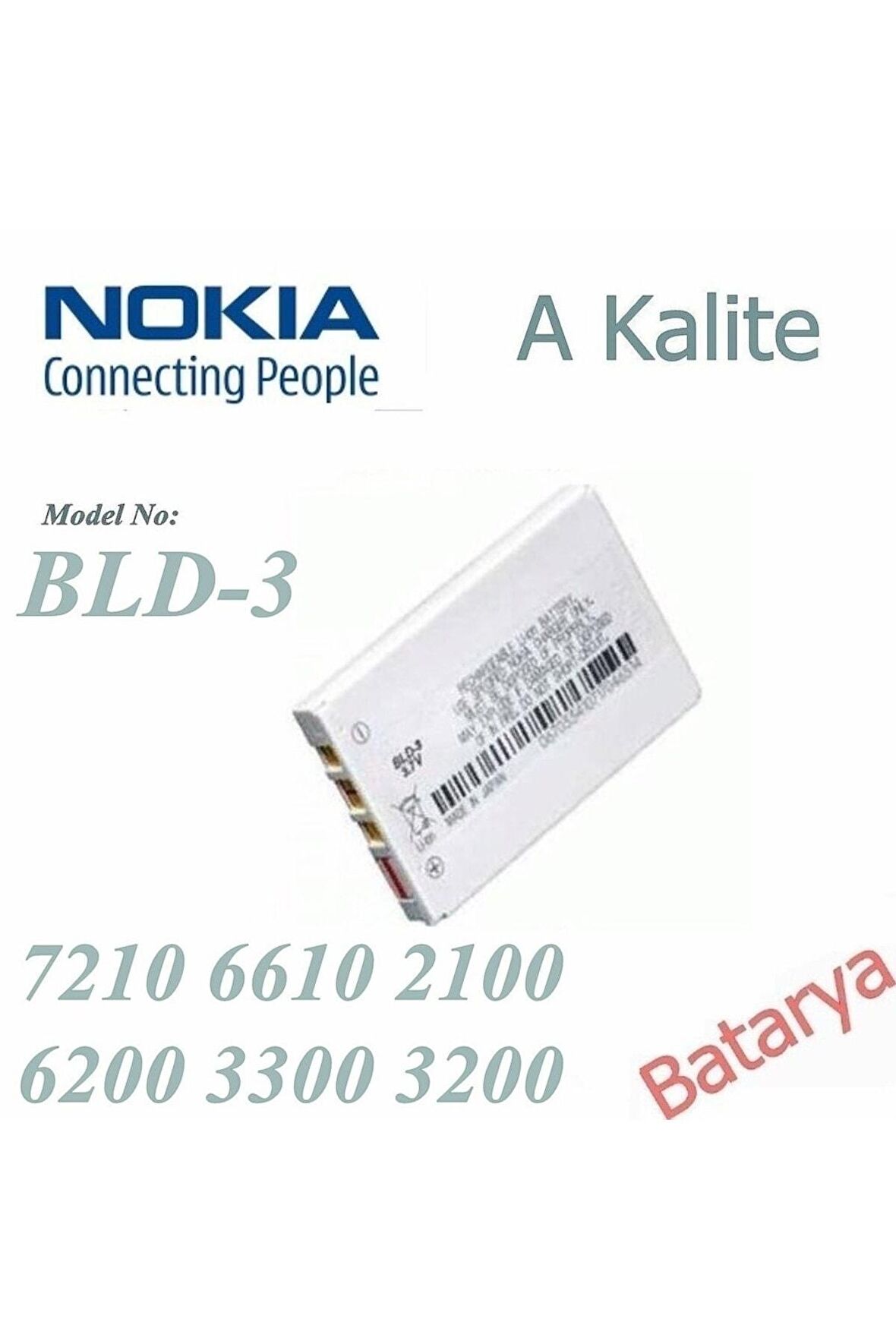 Nokia 7210 6610 2100 6200 3300 3200 Bld-3 Batarya