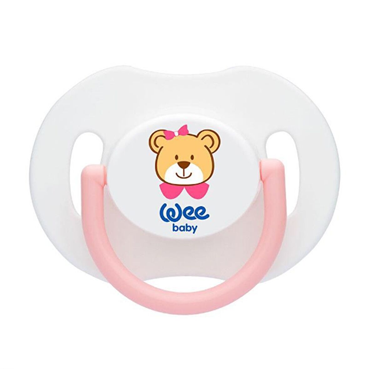 Wee Baby 781 Sipecial Saplı Kapaklı Emzik Damaklı No:1 - Pembe