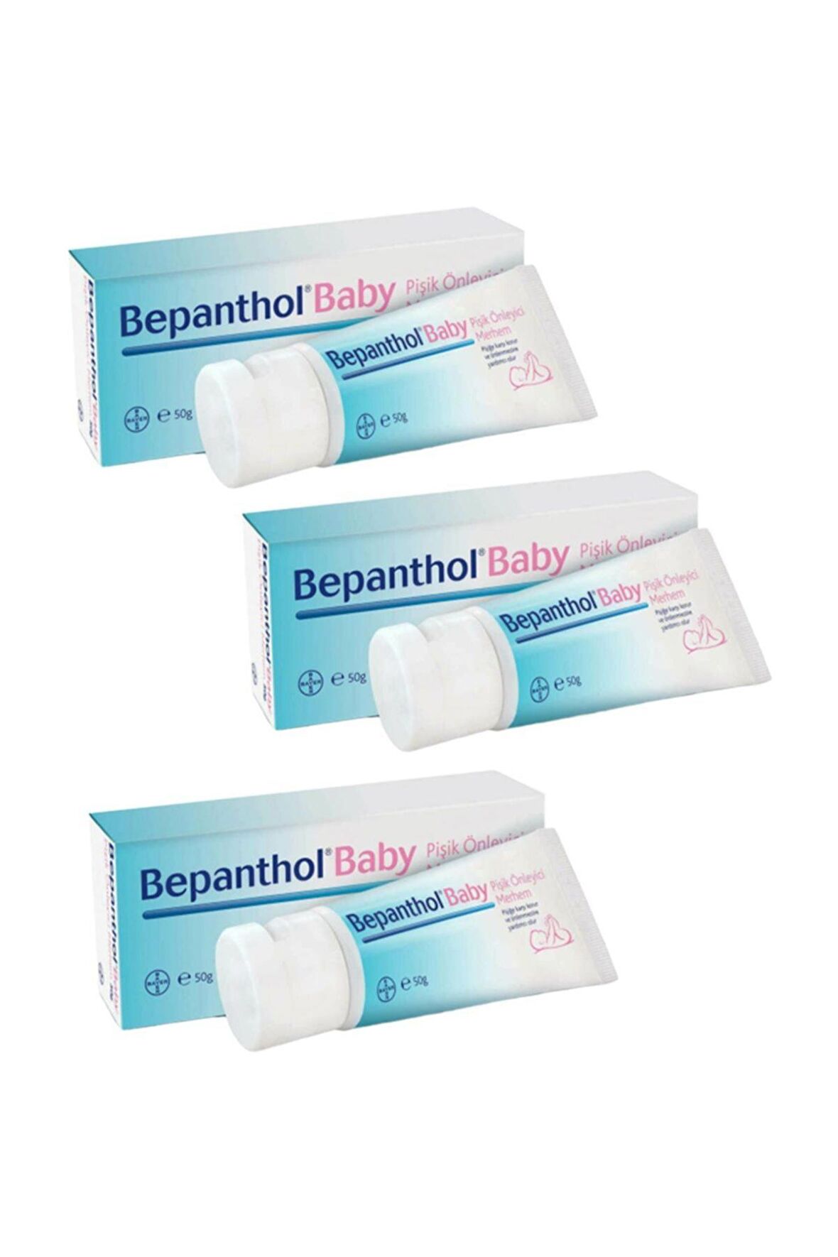Bepanthol Baby Pişik Önleyici Merhem 50 gr 3 Kutu