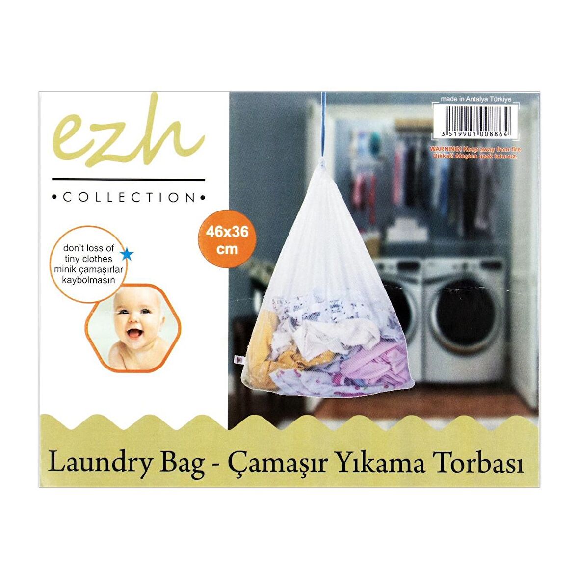 Ezh Çamaşır Yıkama Torbası 3Lü 1033