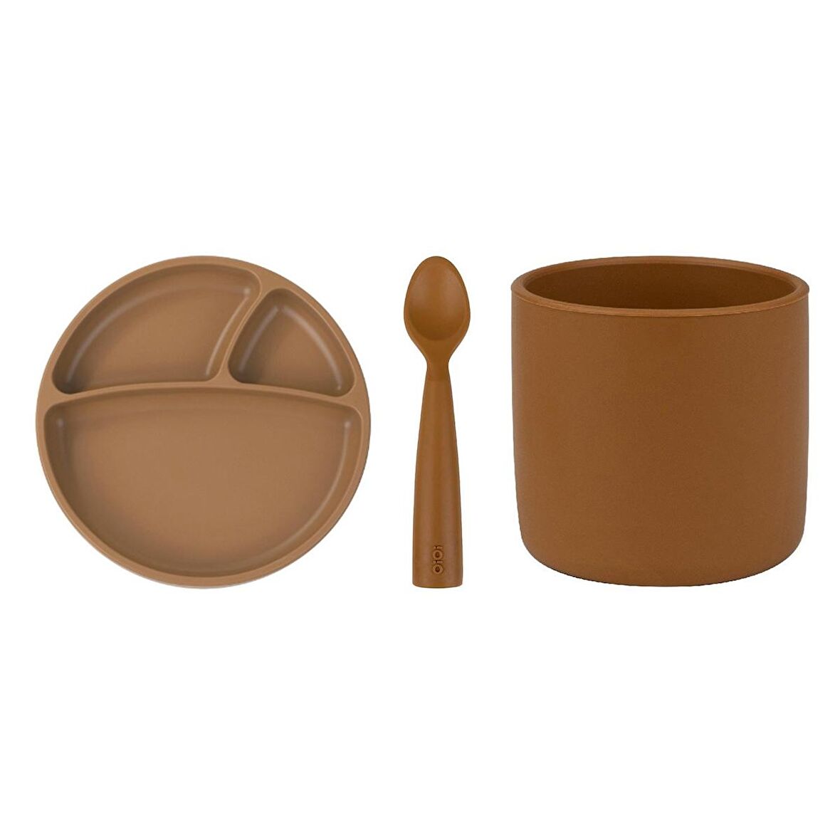 Oioi Porsiyon Tabak+Bardak+Nam Nam Kaşık 3'Lü Set