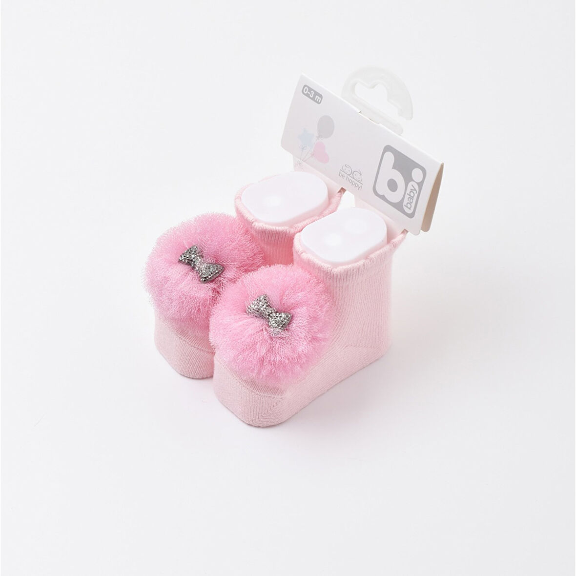 Bibaby Ponpon Bebek Çorabı 68337