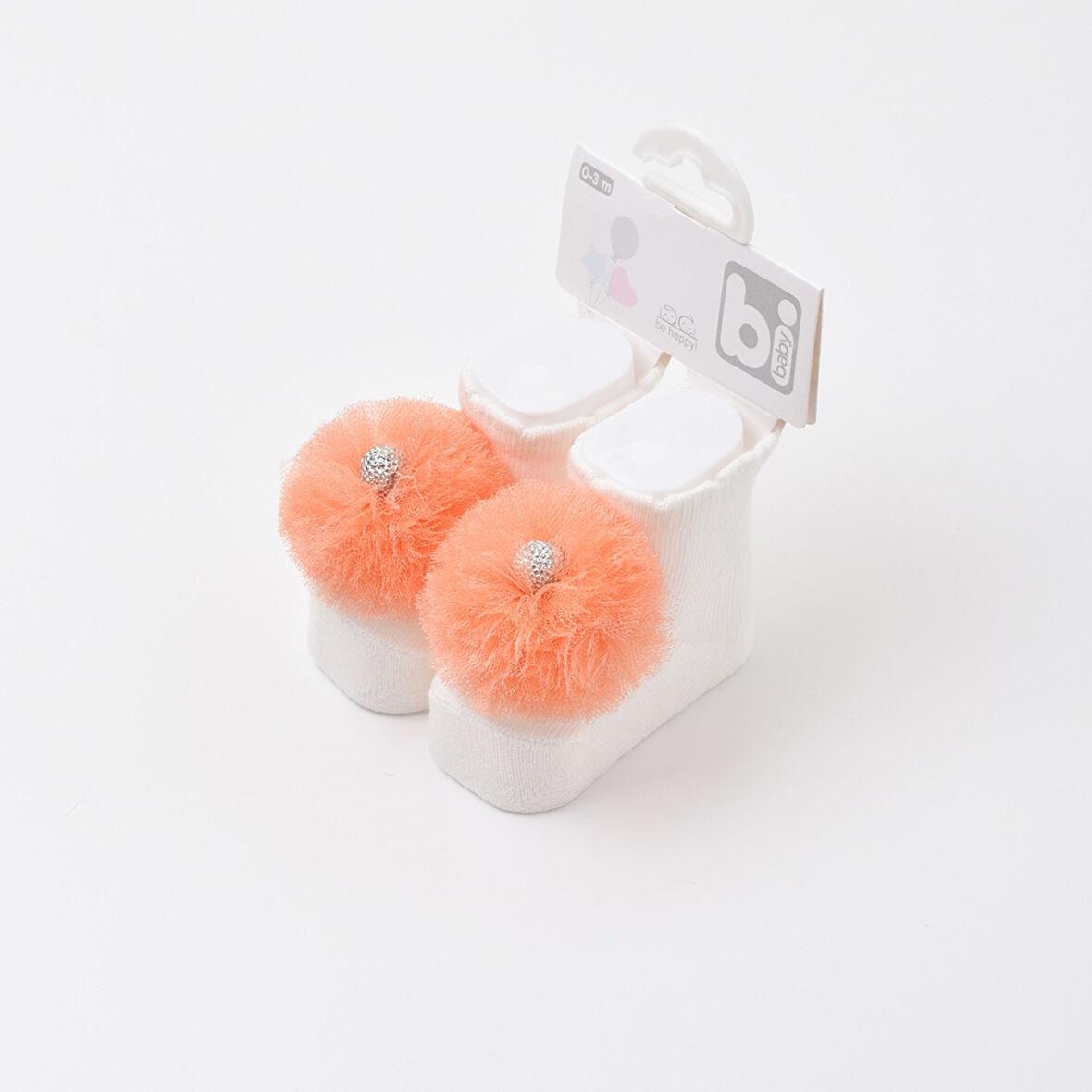 Bibaby Ponpon Bebek Çorabı 68337