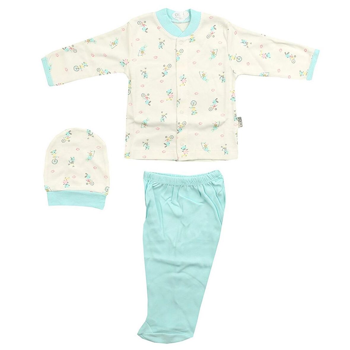 Sebi Bebe Bisikletli Bebek Pijama Takımı 2261