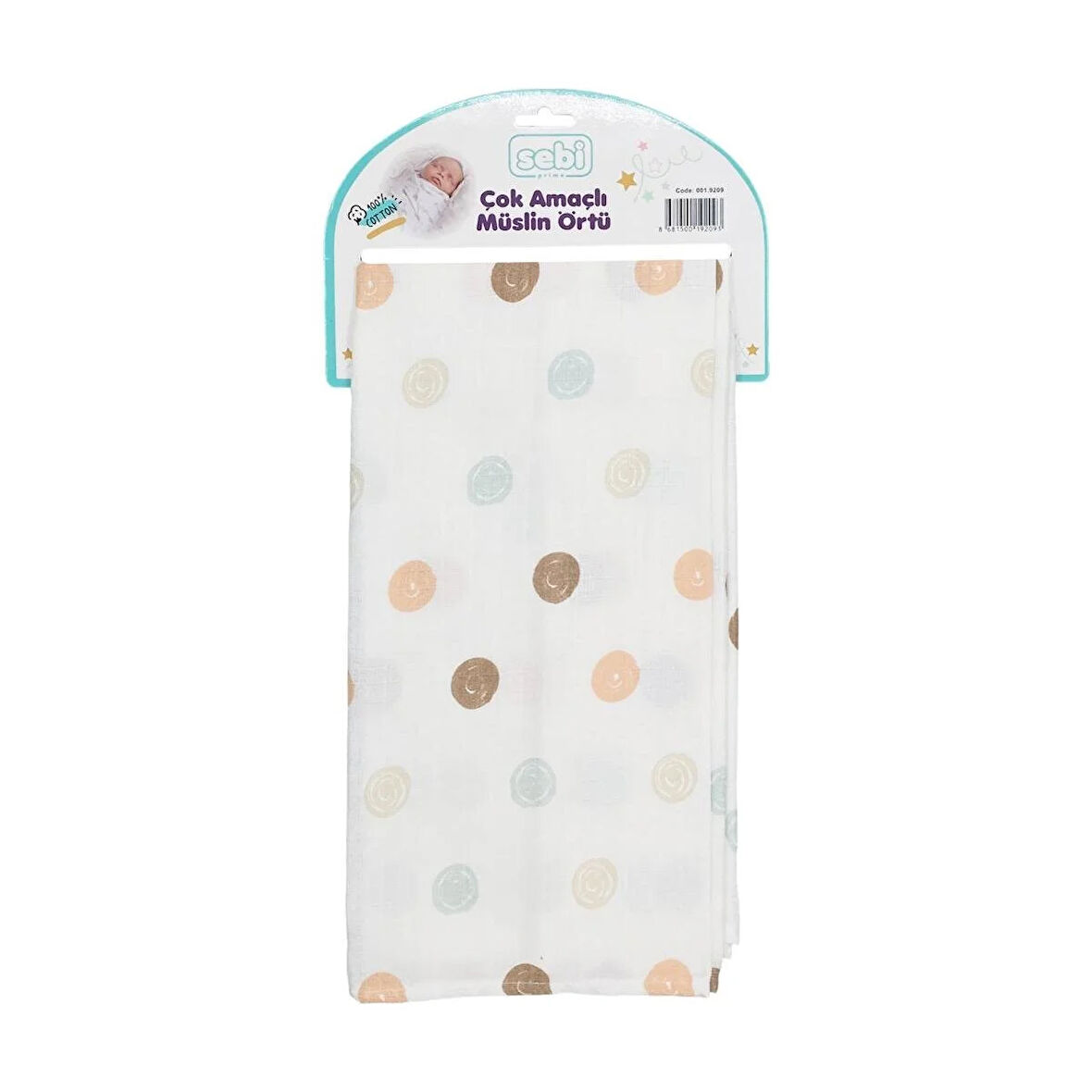 Sebi Bebe Çok Amaçlı Müslin Örtü 80x100 Cm