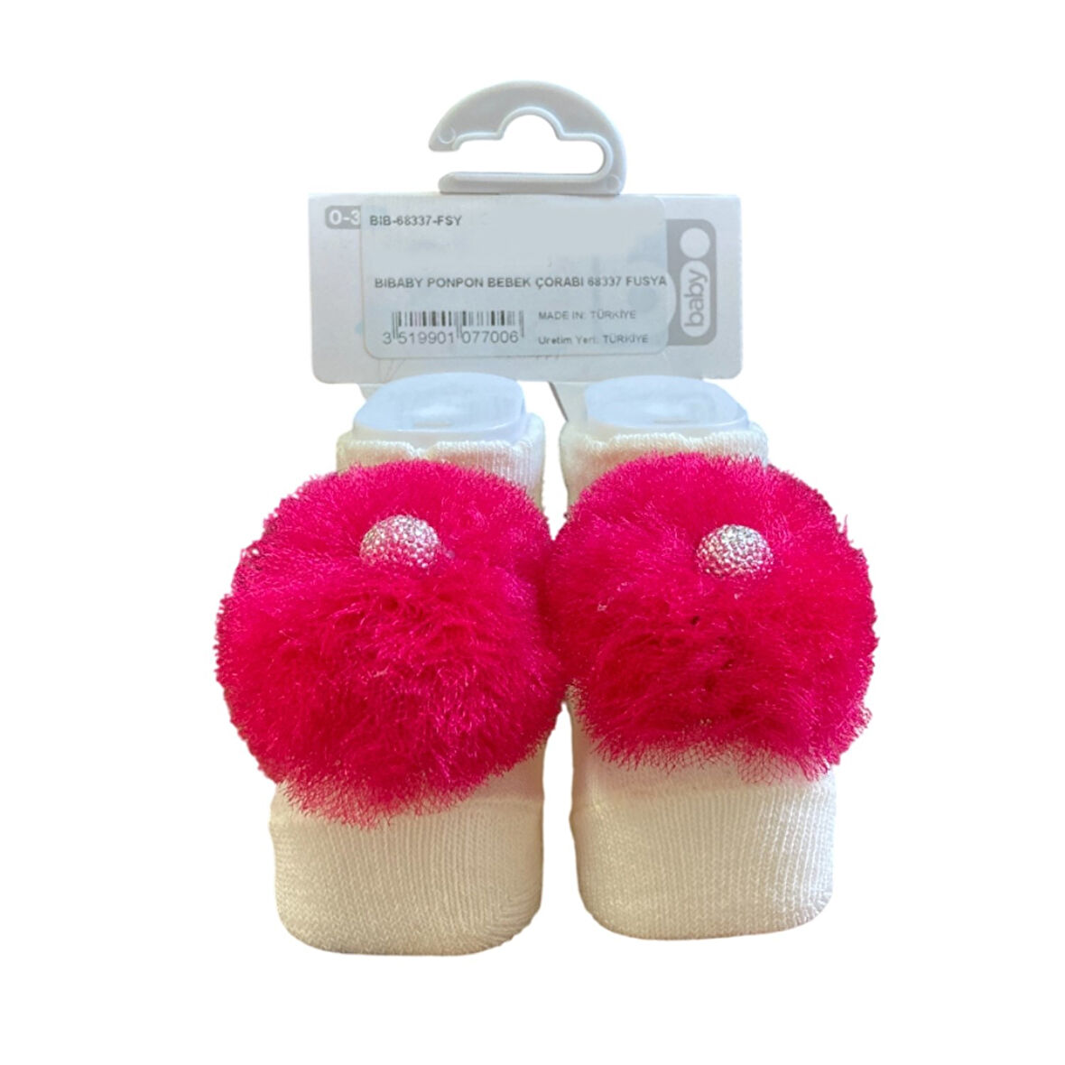 Bibaby Ponpon Bebek Çorabı 68337