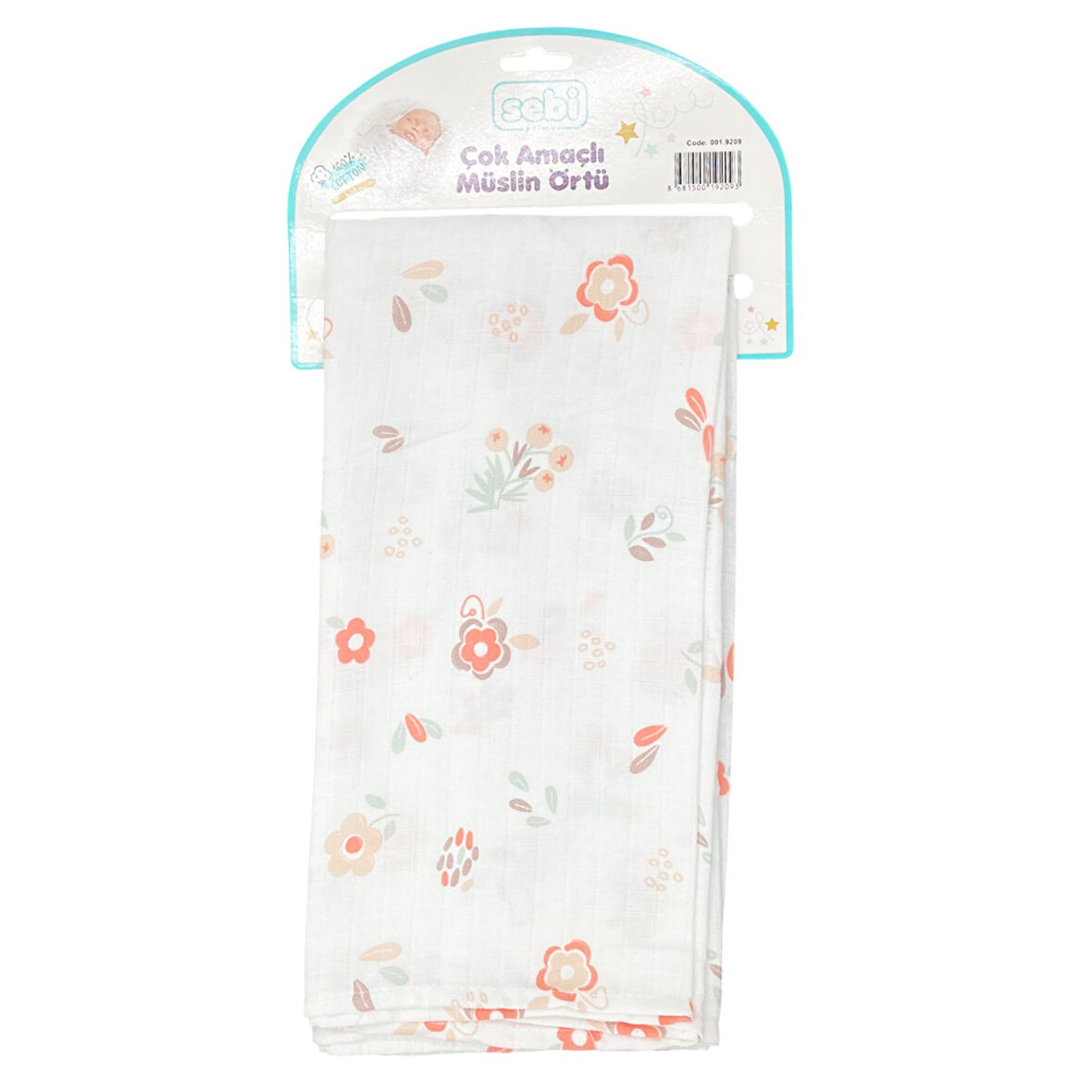 Sebi Bebe Çok Amaçlı Müslin Örtü 80x100 Cm
