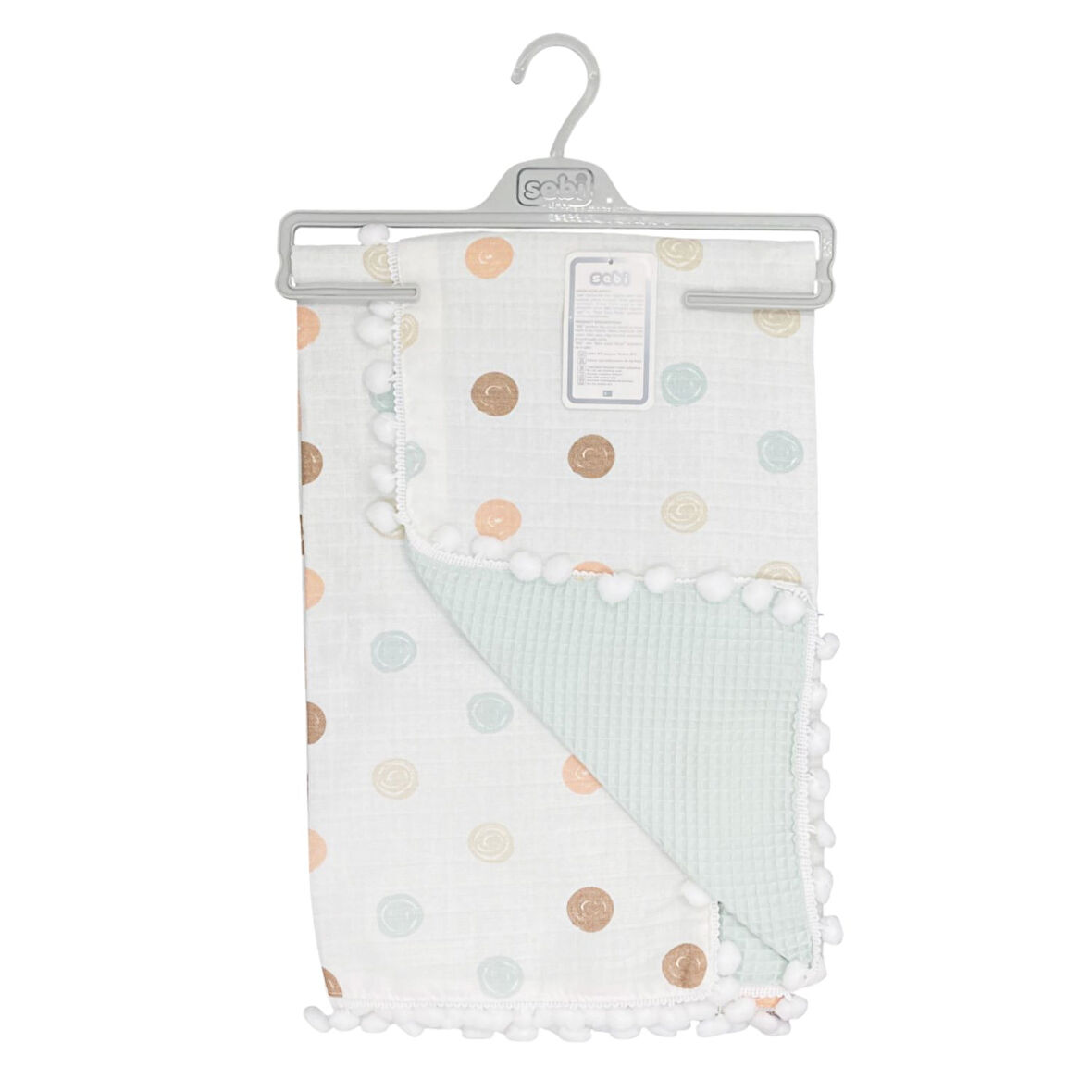 Sebi Bebe Ponponlu Battaniye 70x90cm 9212