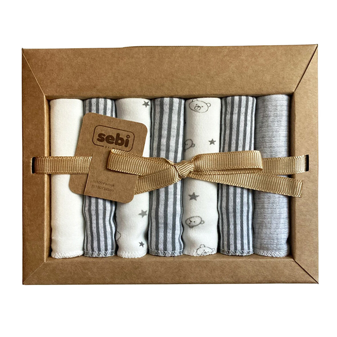 Sebi Bebe Müslin Bebek Ağız Mendili 7'li 2009