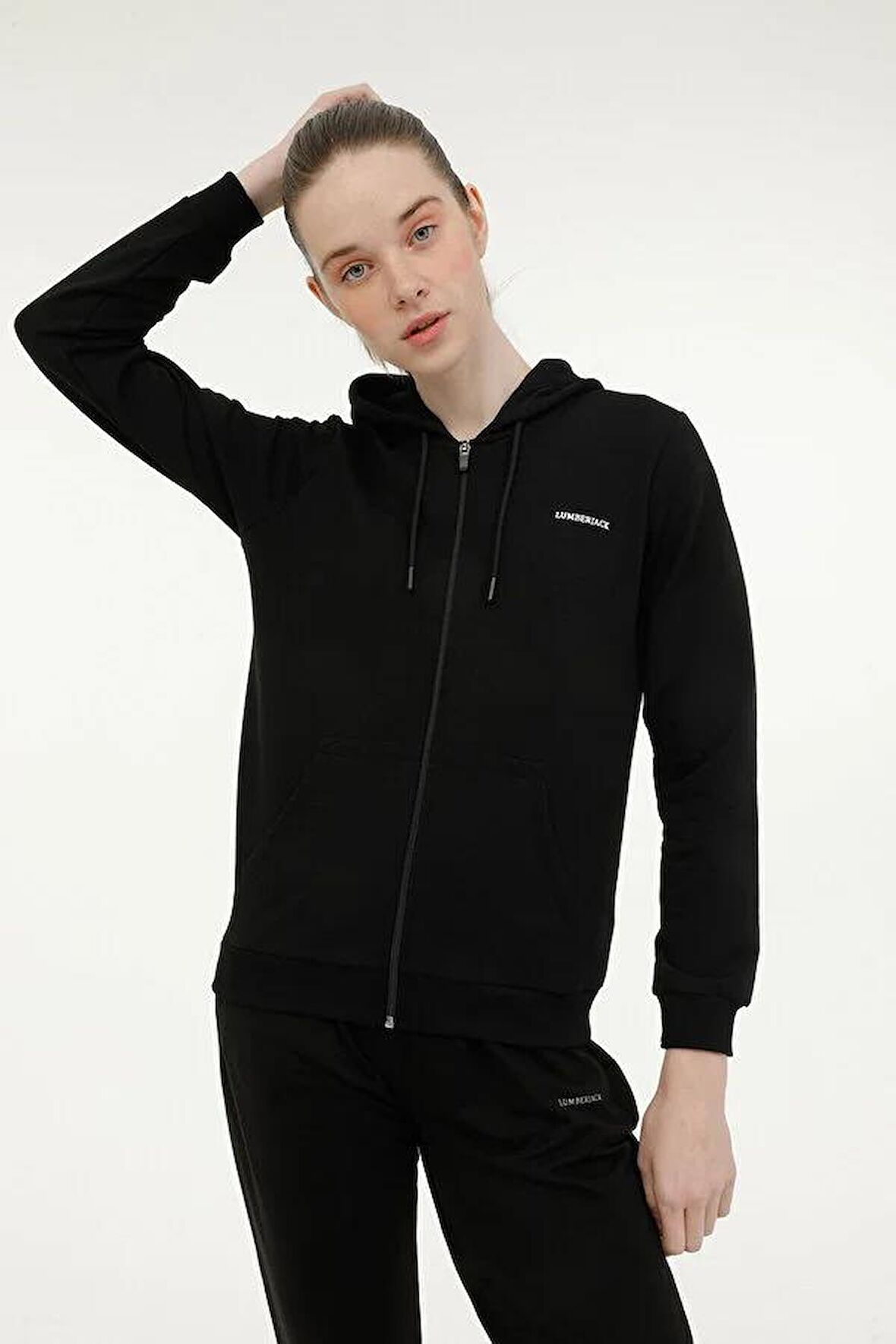 LUMBERJACK SN77 BASIC HOODIE FULL ZIP 3PR KAPSONLU ON FERMUA