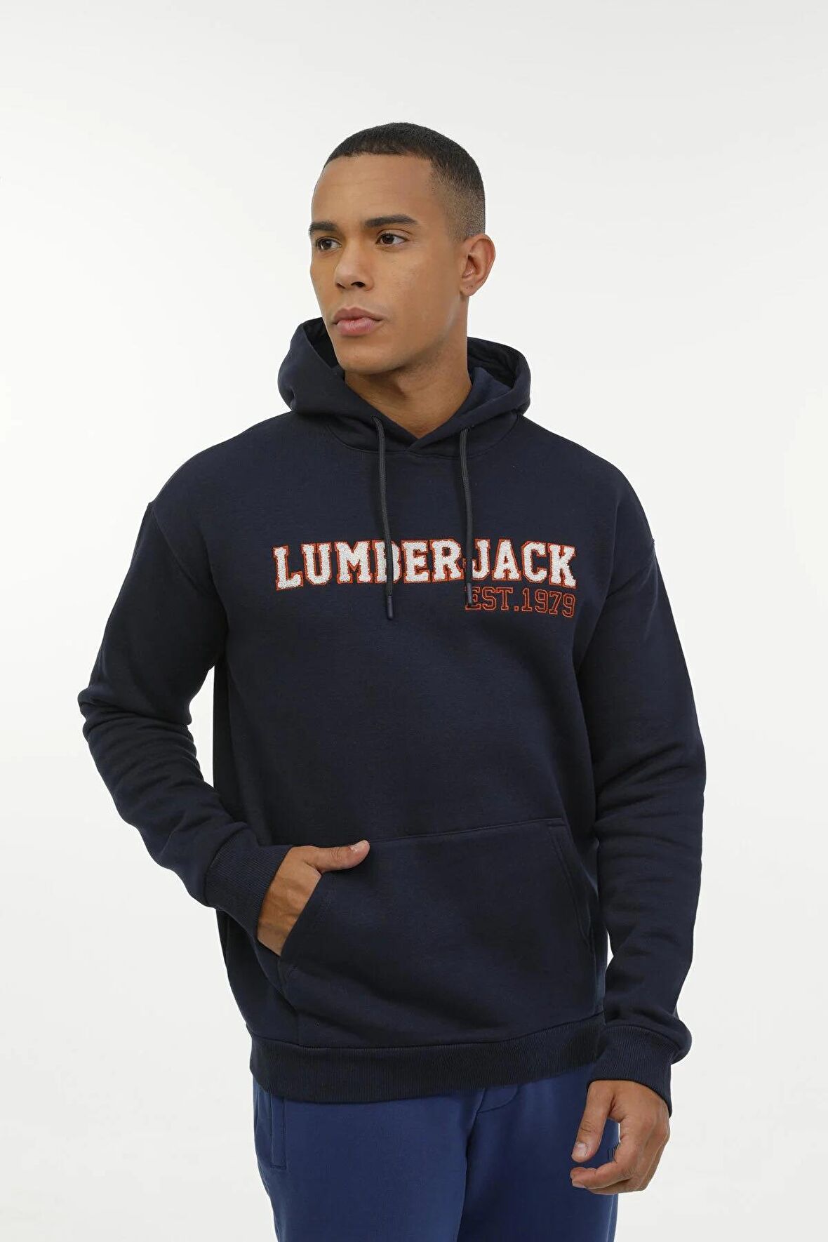 LUMBERJACK ML UNEG 17TY-504 3 PR KAPUSONLU SARDONLU SWEATSHIRT