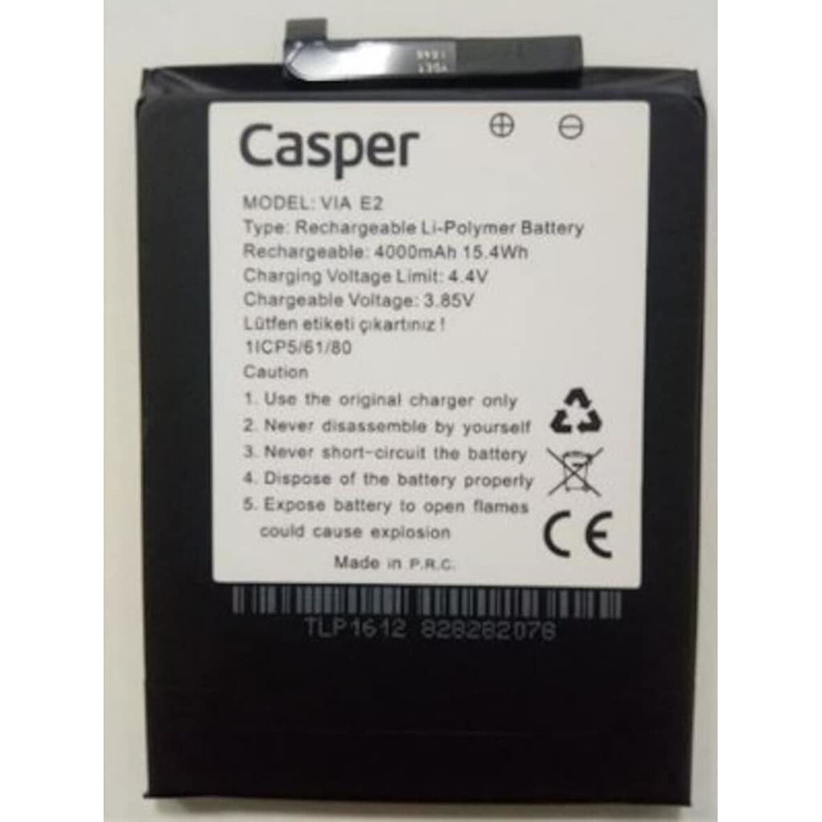 Casper Via E2 Pil Batarya
