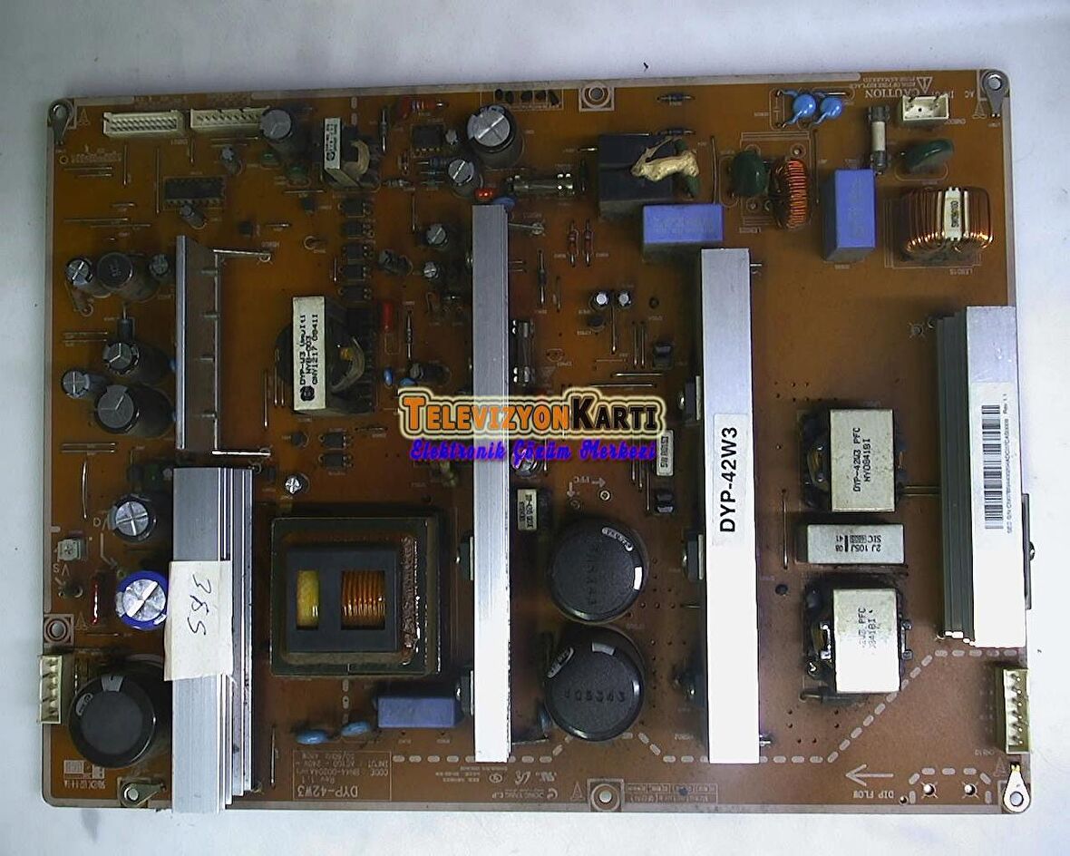 BN44-00204A, DYP-42W3, Power Board, Power Supply, S42AX-YB04, LJ68-00193A, SAMSUNG PS42A410C1, SAMSUNG PS42A410C1XXH