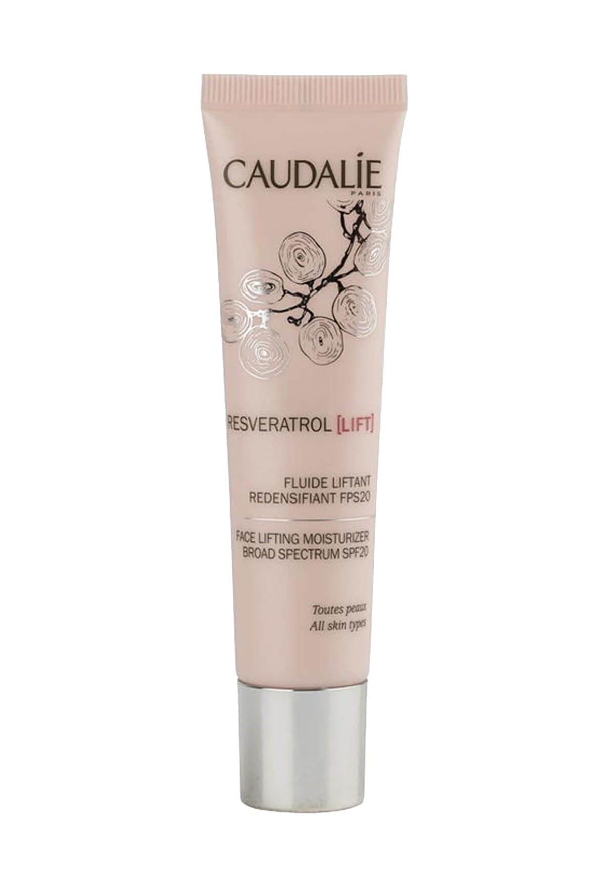Caudalie Resveratrol 20 Faktör Nemlendirici Tüm Cilt Tipleri İçin Renksiz Güneş Koruyucu Krem 40 ml