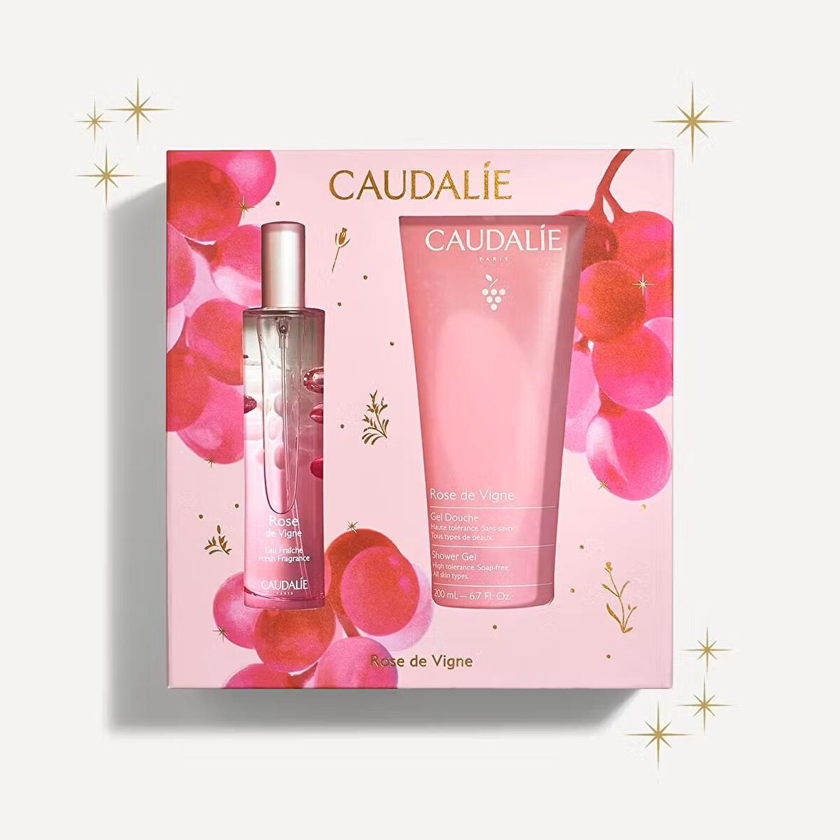 Caudalie Rose De Vignes 50 Ml +  Shower Gel 200 Ml Yılbaşı Kofre