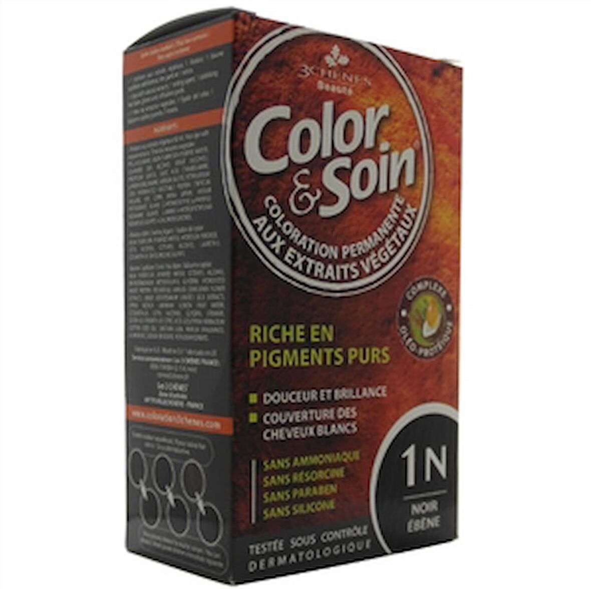 Color and Soin Tamamen Bitkisel Organik Saç Boyası 1N Siyah Güzellik
