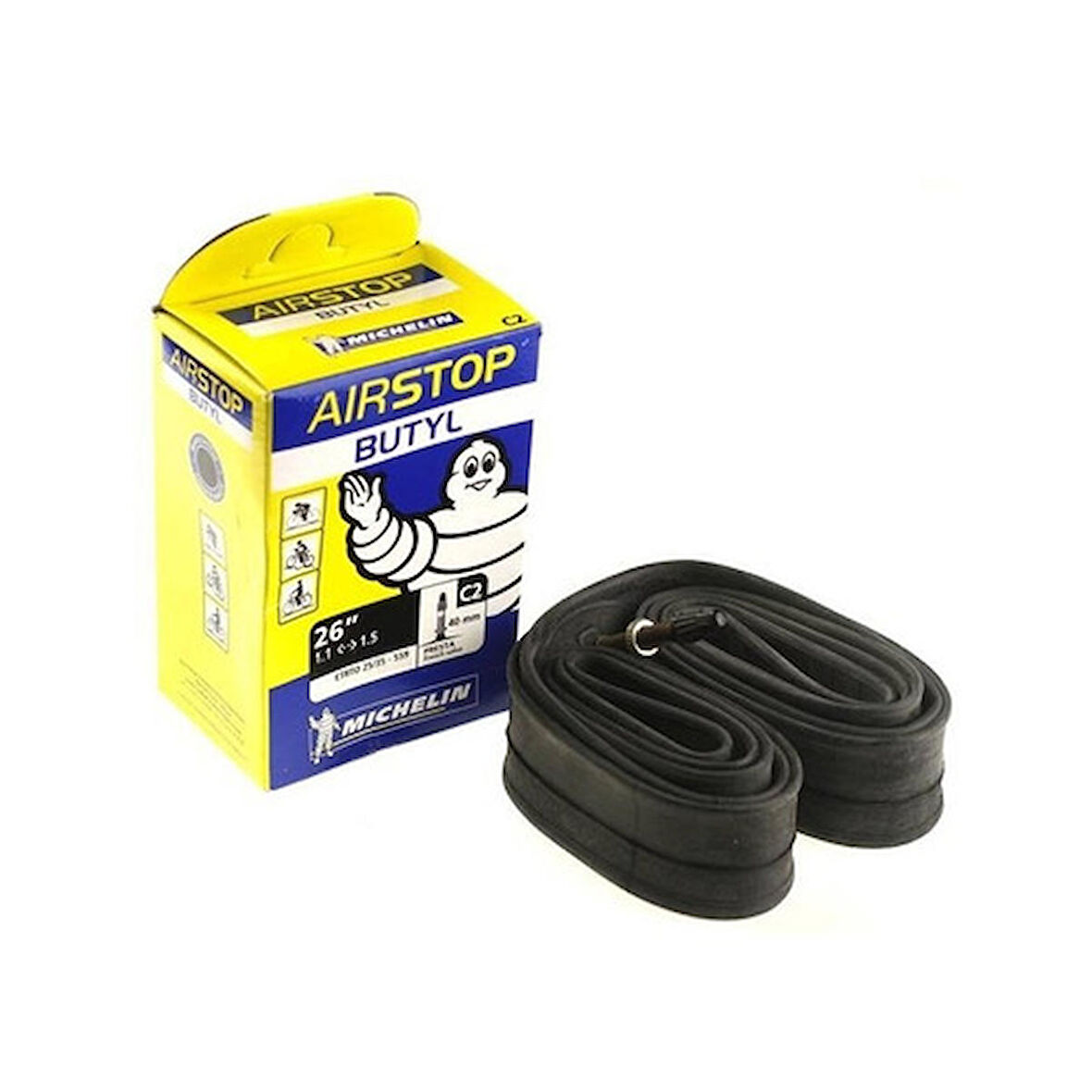 Michelin Airstop 26x1.1-1.5 Presta (İnce Valf) 40mm İç Lastik