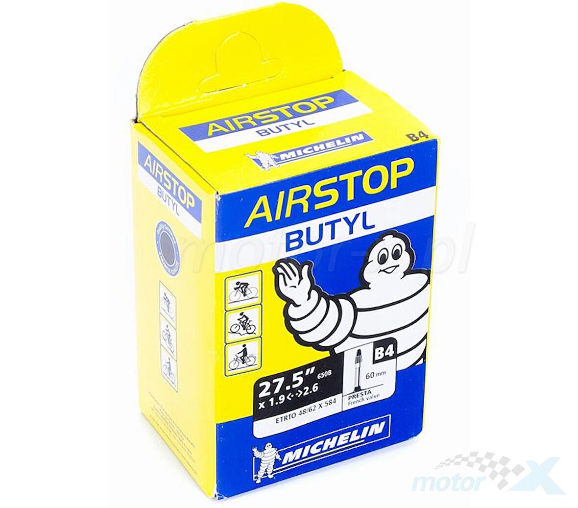 Michelin Airstop 27.5x1.9-2.6 Presta 60mm (İnce Valf) İç Lastik