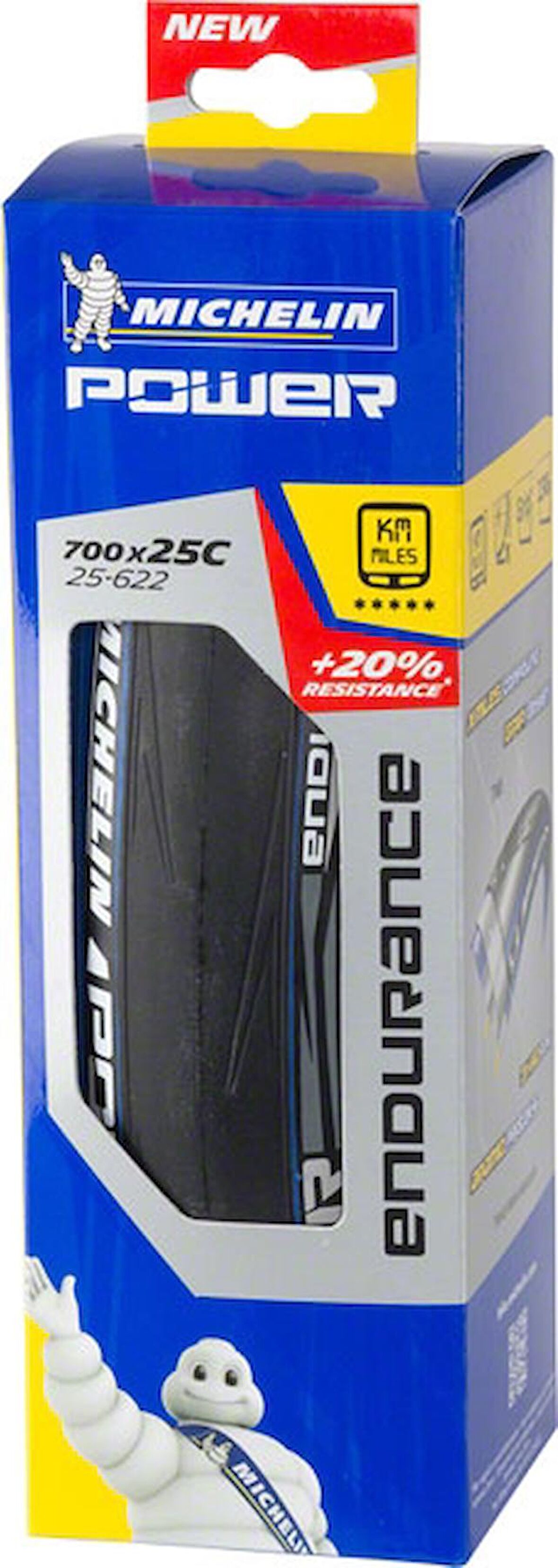 Michelin Power Endurance 700x25C 3X110TPI 230g Katlanır Mavi Dış Lastik