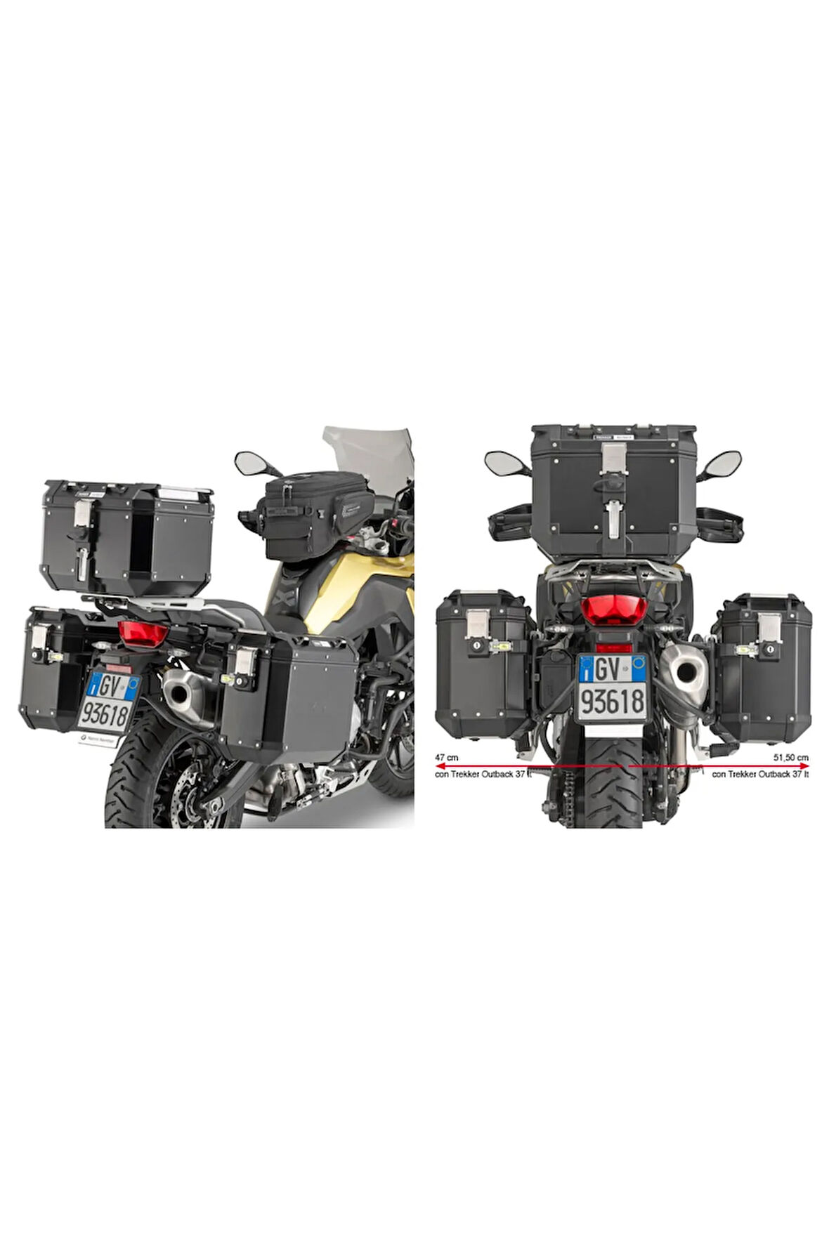 Pl5127cam Bmw F750gs - F850gs (18-21) - F850gs Adventure (19-21) Yan Çanta Taşıyıcı