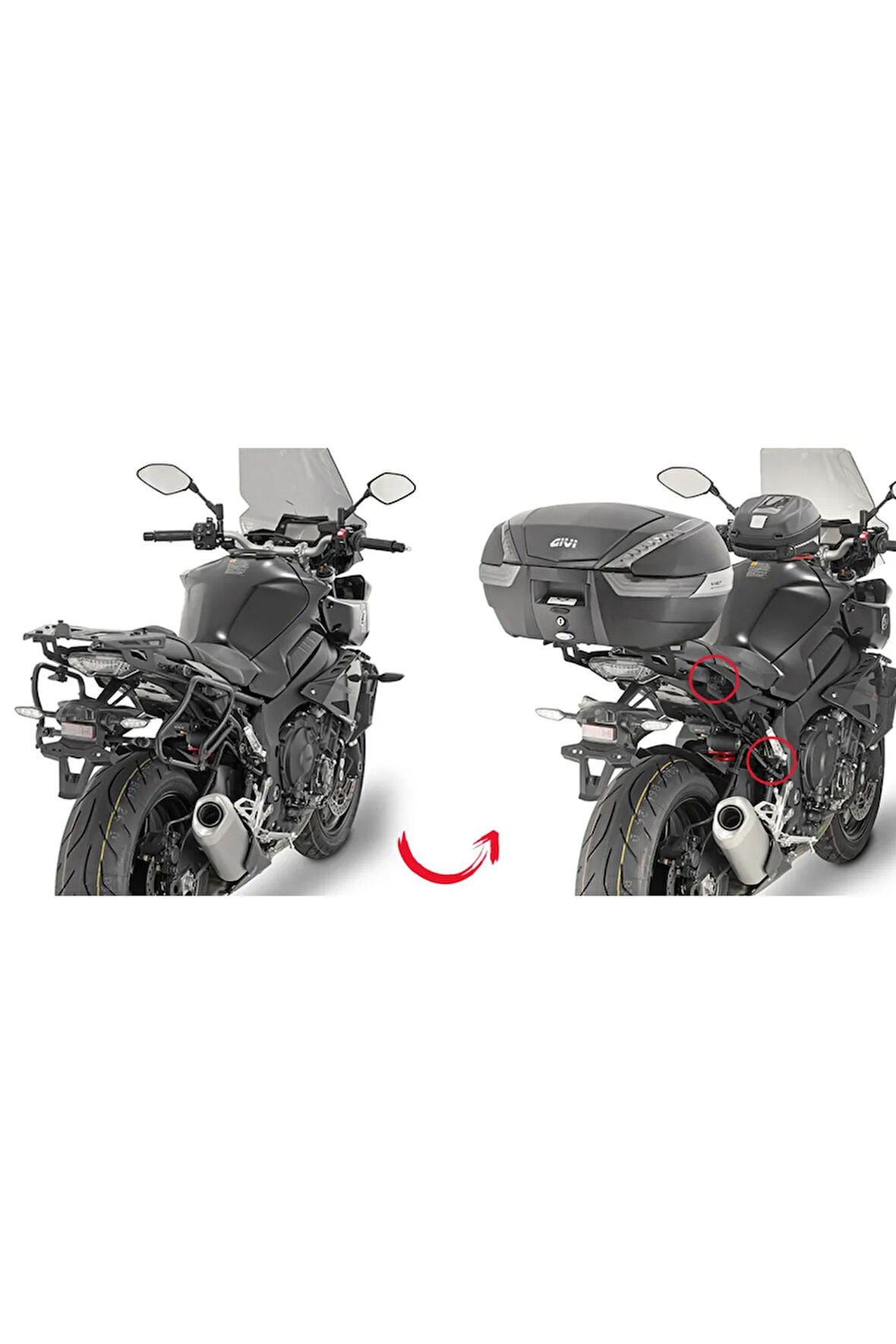 Plxr2129 Yamaha Mt-10 (16-21) Yan Çanta Taşıyıcı