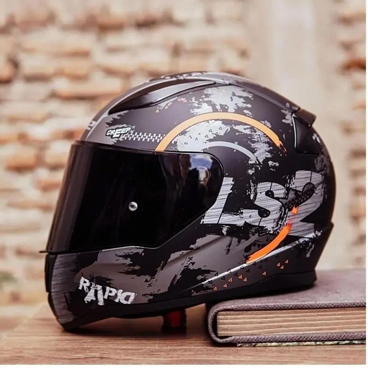 Ls2 Rapid Circle Full Face Motosiklet Kaskı - Siyah Vizörlü