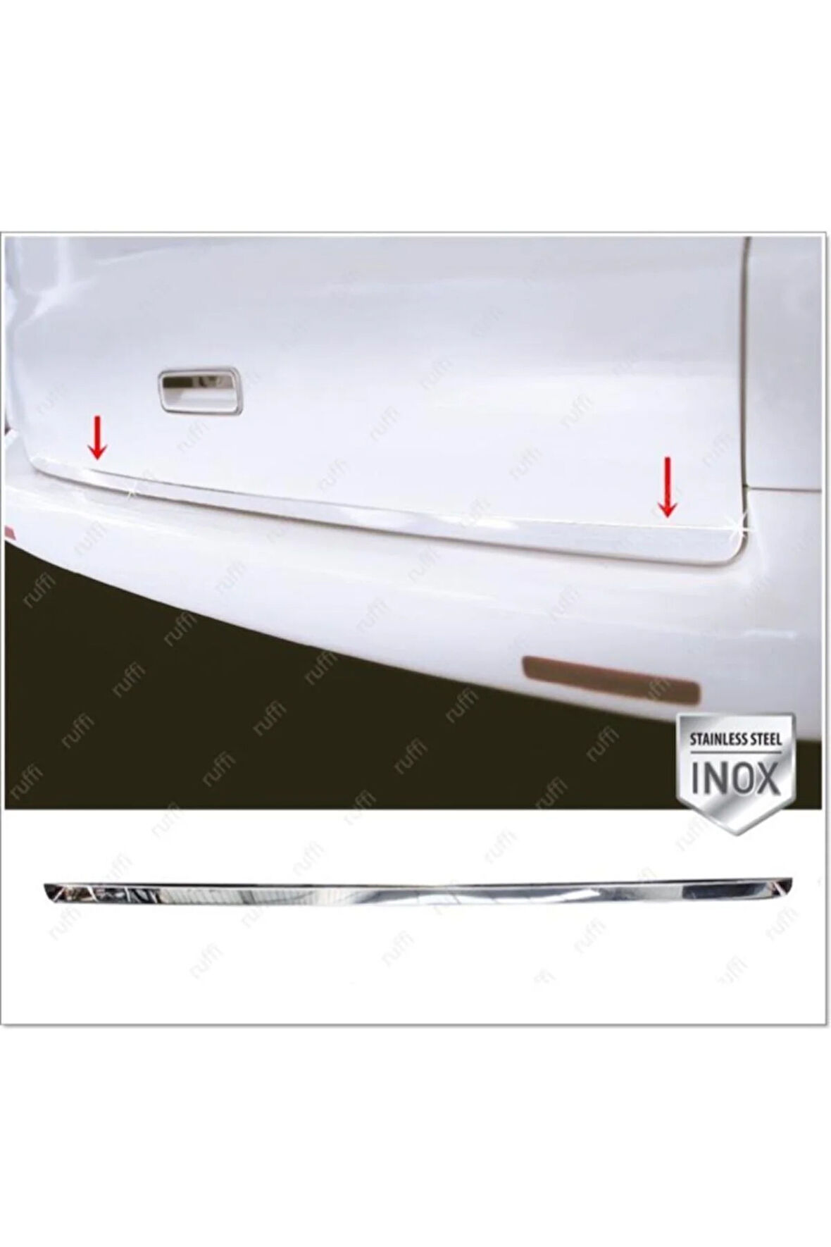 Vw T5 Caravelle Multivan Krom Bagaj Alt Çıtası 2004-2015 P. Çelik