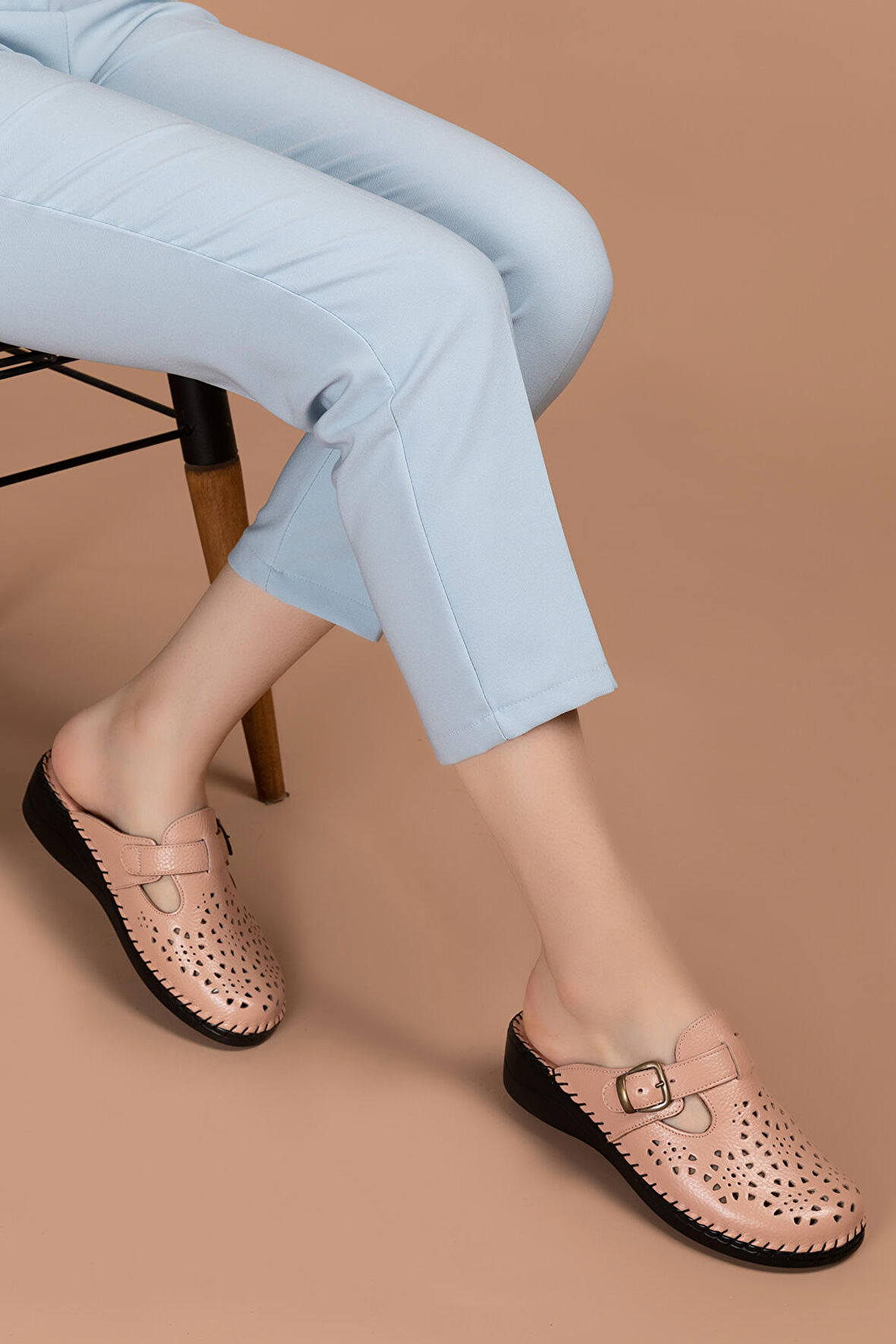 Gondol Ortopedik Deri Sabo Terlik   yprk.510