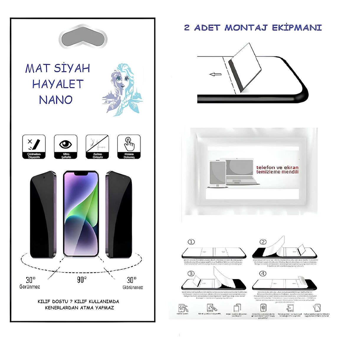 Oppo RENO 4 PRO Nano Ekran Koruyucu Ultra İNCE Esnek MAT HAYALET