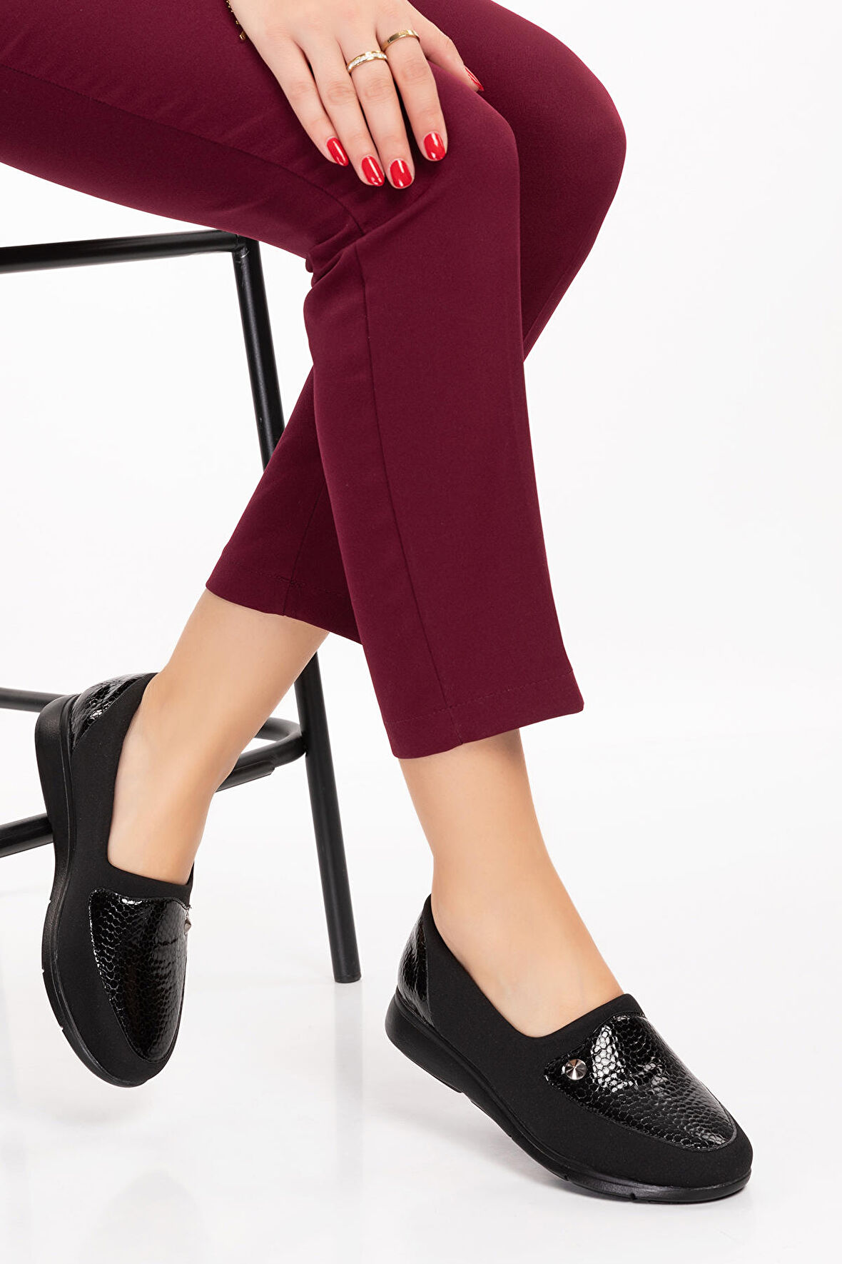 Gondol Hakiki Deri Yanları Strecli Günlük Ayakkabı vdt.195