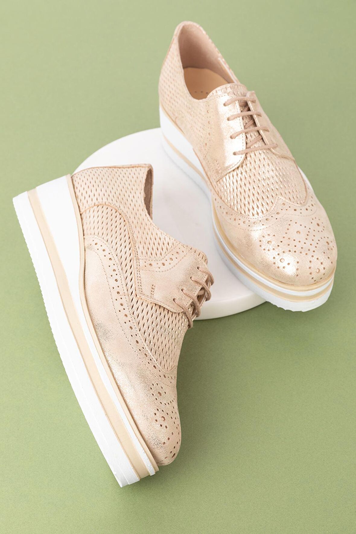 Gondol Kadın Hakiki Deri Anatomik Taban Günlük Ayakkabı ell.6293