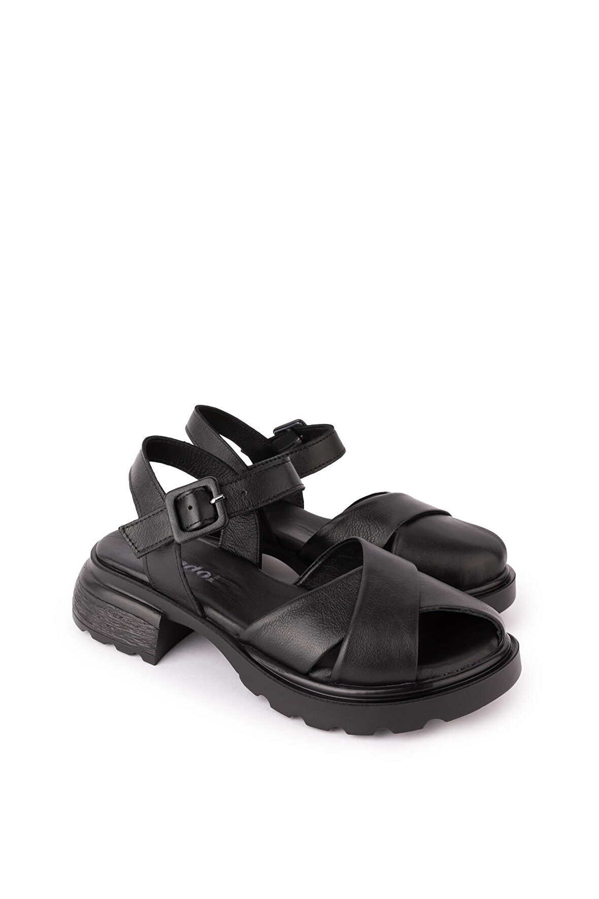 Gondol Hakiki Deri  Rahat Şık Sandalet elnr.523